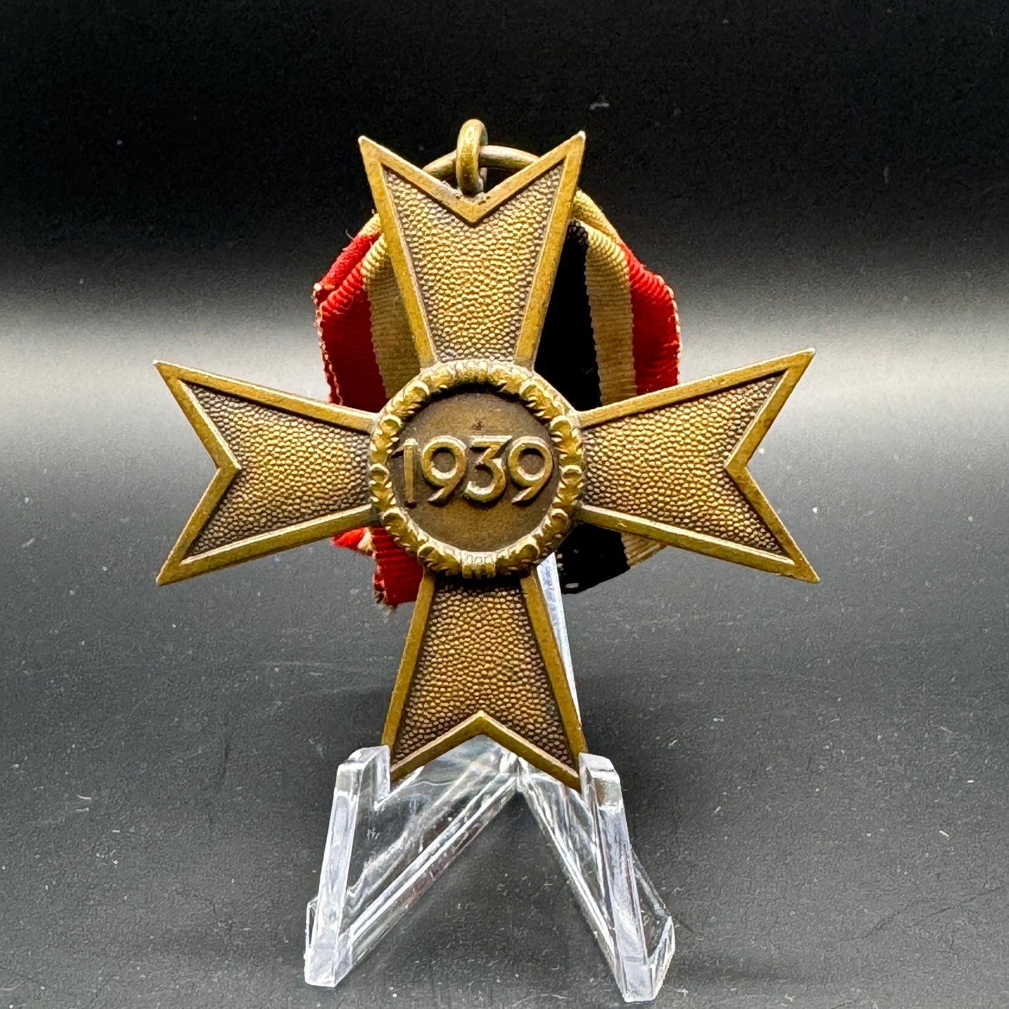 WW2 original artifact – Kriegsverdienstkreuz with ribbon – interior page