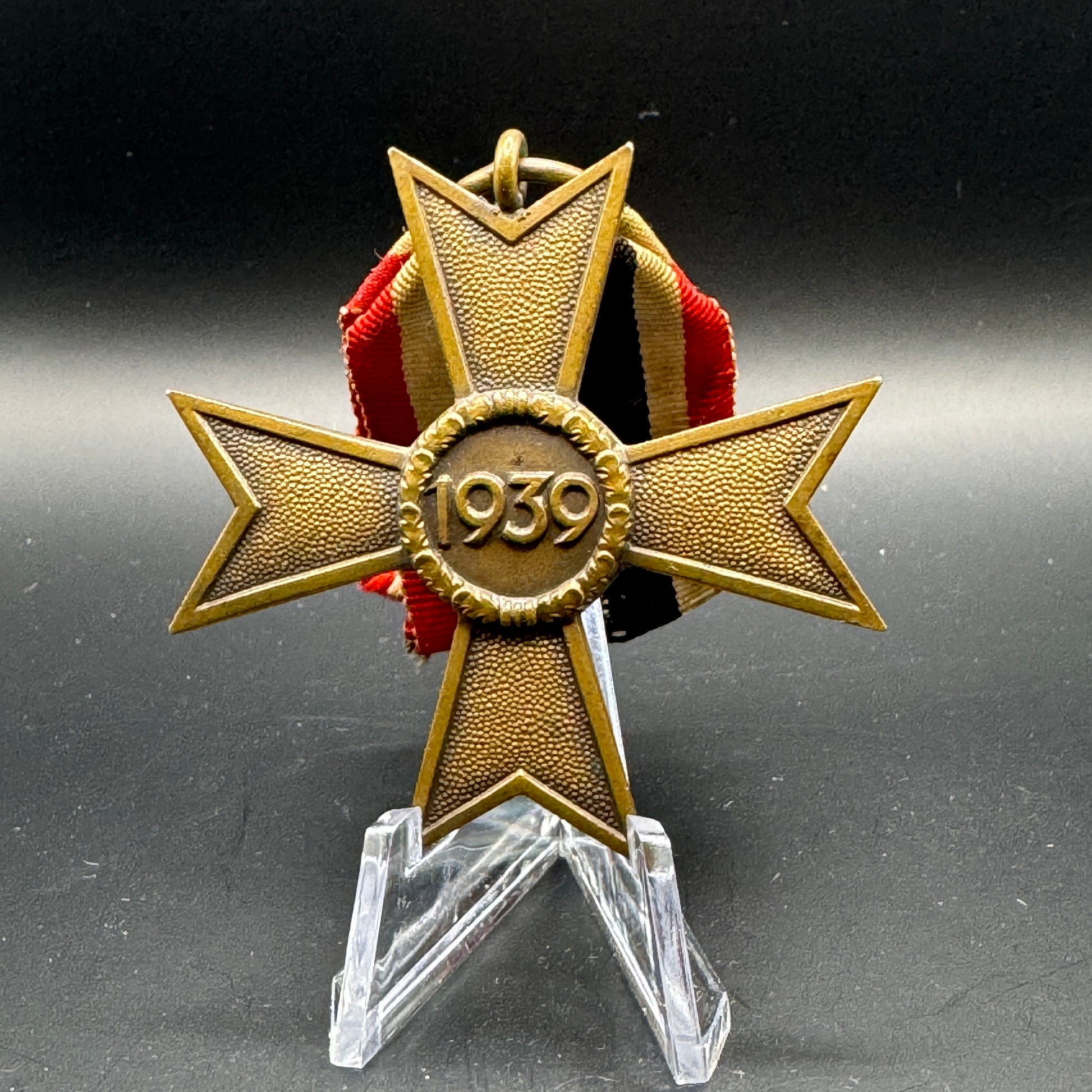 WW2 original artifact – Kriegsverdienstkreuz with ribbon – interior page