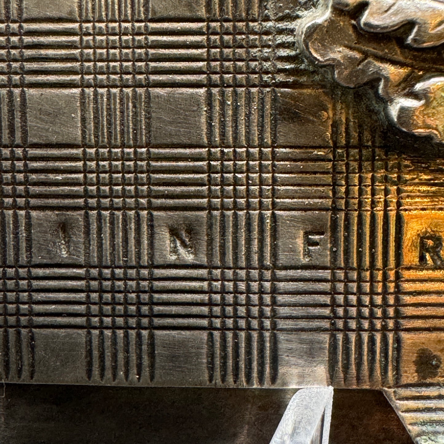 WW2 original artifact – German Silver-Plated Photo Box – 122nd Infantry Regiment (INF RGT 122) – interior page