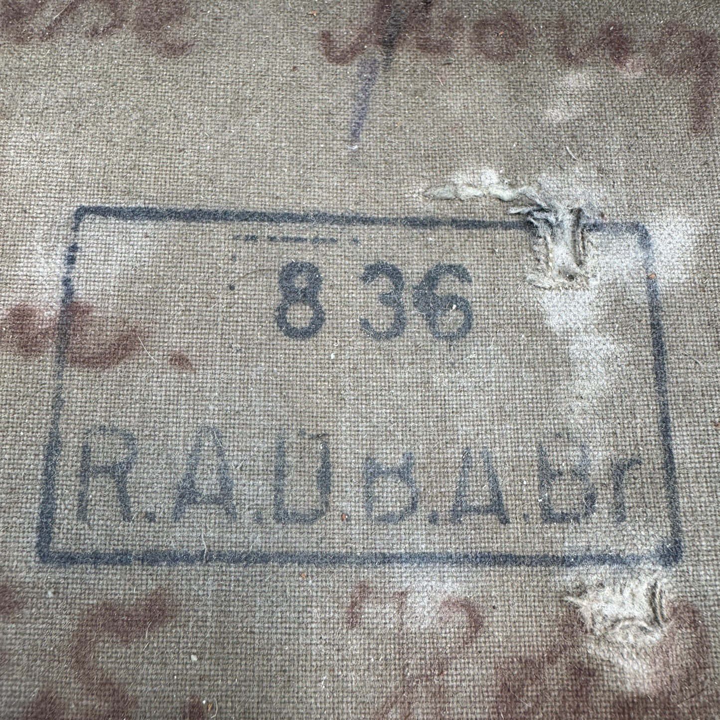 WW2 original artifact – RAD Tornister – interior page