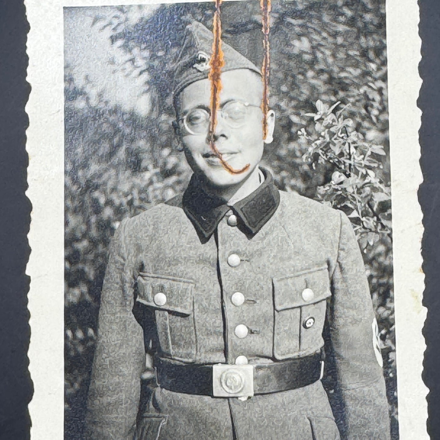 WW2 original artifact – NSDAP membership card + passport same person – interior page