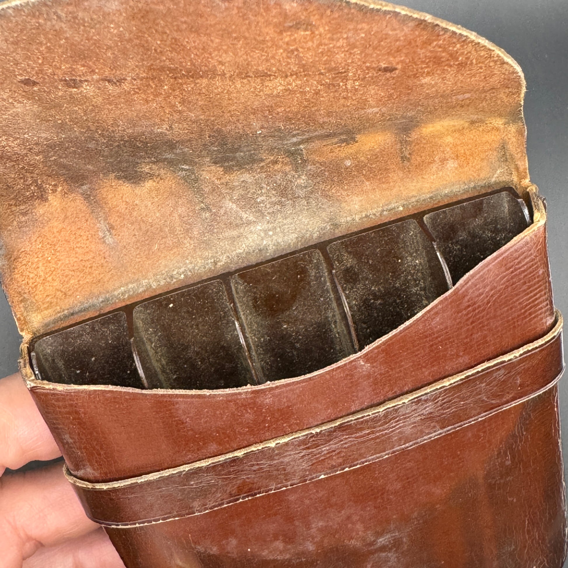 WW2 original artifact – SA Sturm Abteilung Cigar Case – interior page