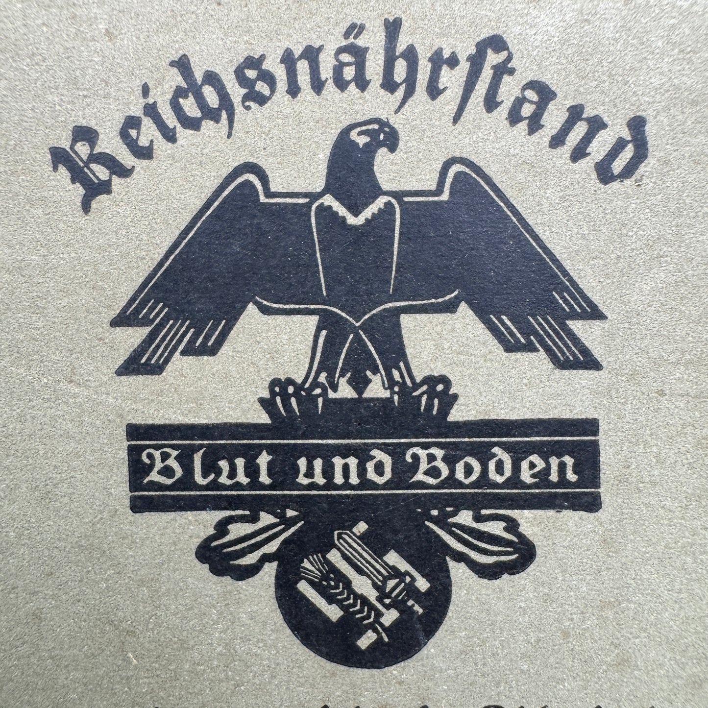 WW2 original artifact – Reichsnährstand Tätigkeitsbericht 1935-1936 – interior detail