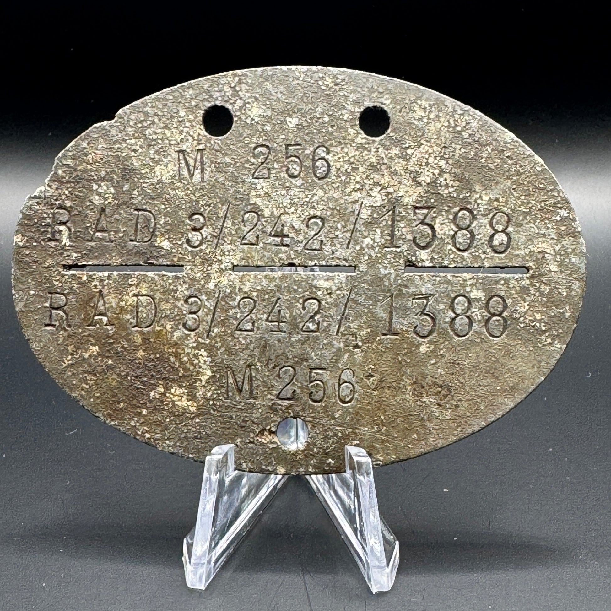 WW2 original artifact – Erkenungsmarke RAD – AxisArtifacts