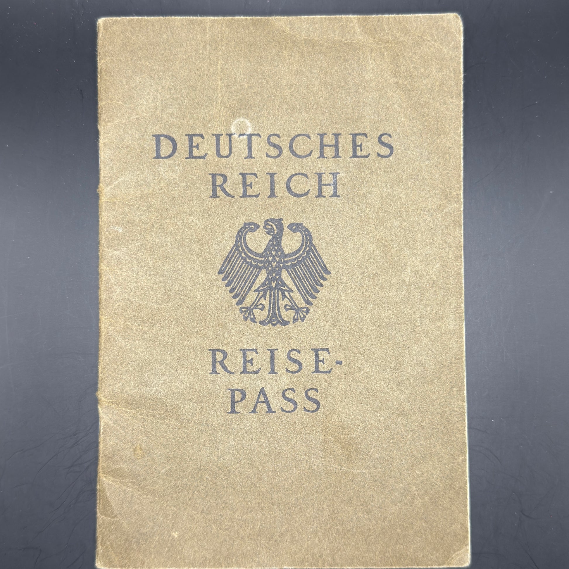 WW2 original artifact – Reisepass Deutsches Reich Hermann Gabel – AxisArtifacts