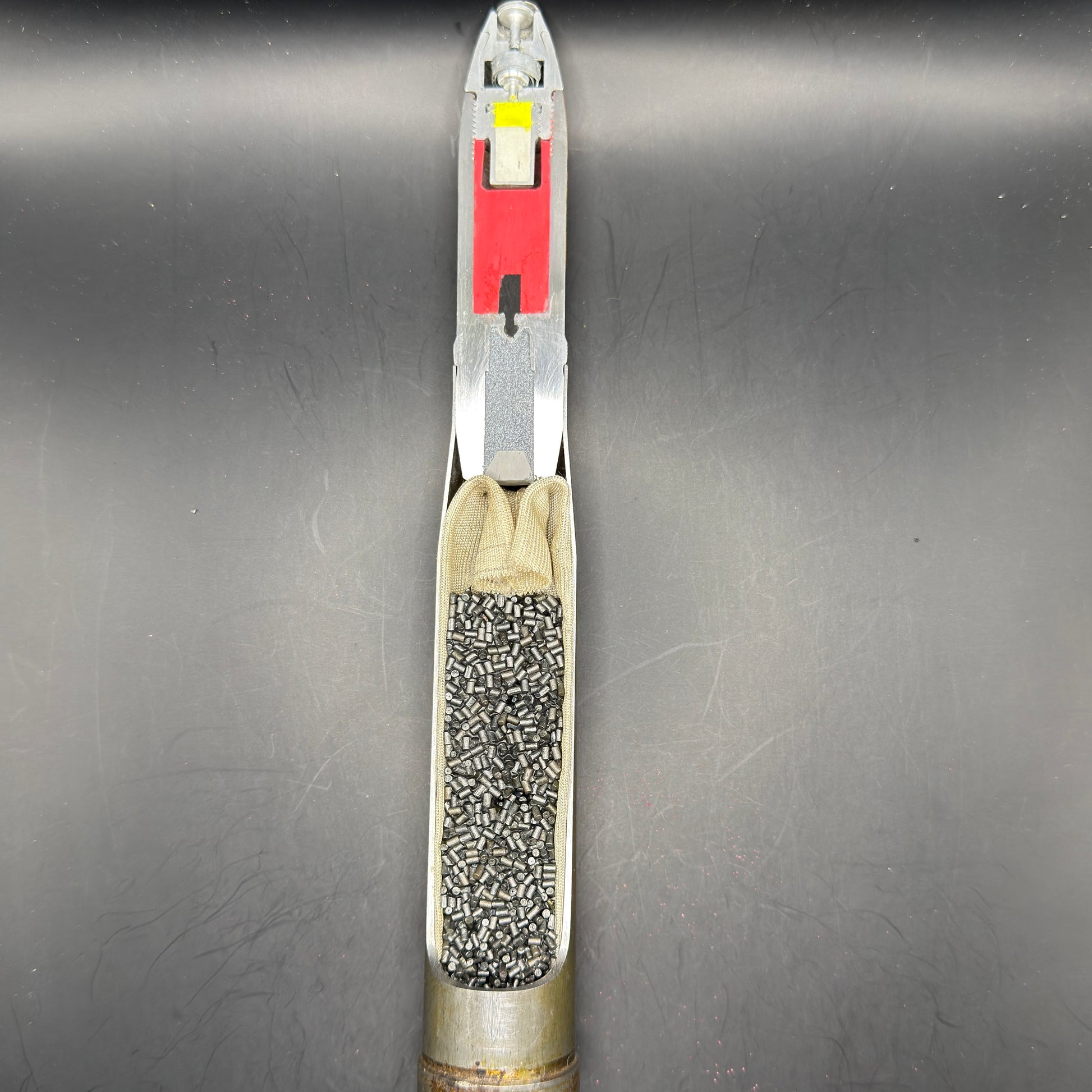 WW2 original artifact – 20mm FLAK High-Explosive Round with Dissected Tracer – AxisArtifacts