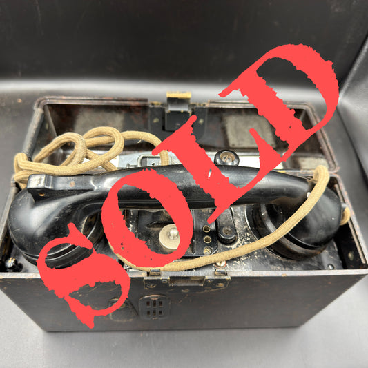 WW2 original artifact – Working German Field Telephone (FF33) 1941 – AxisArtifacts