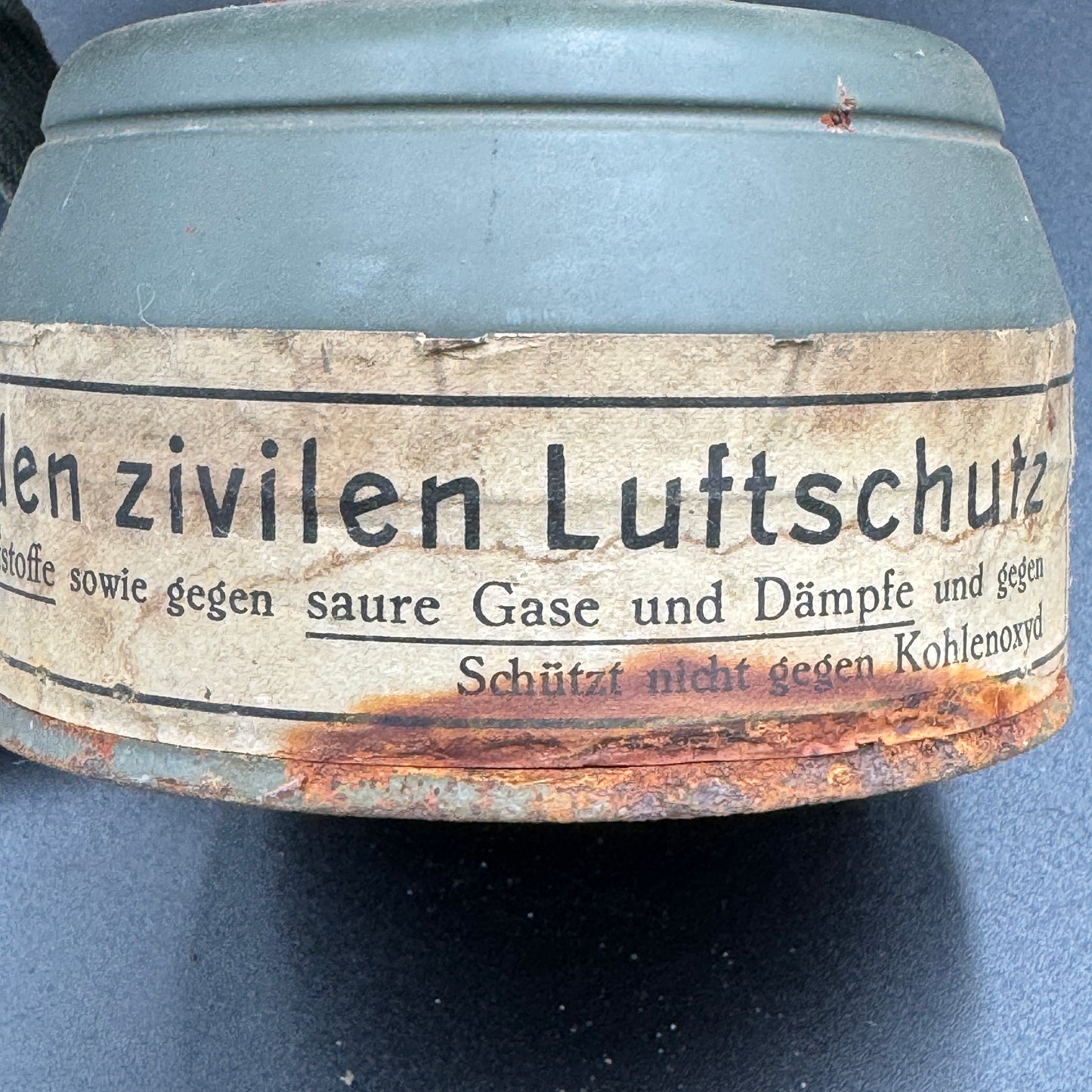 WW2 original artifact – DRK Luftschutz Gas Mask 1938 by AUER – interior page