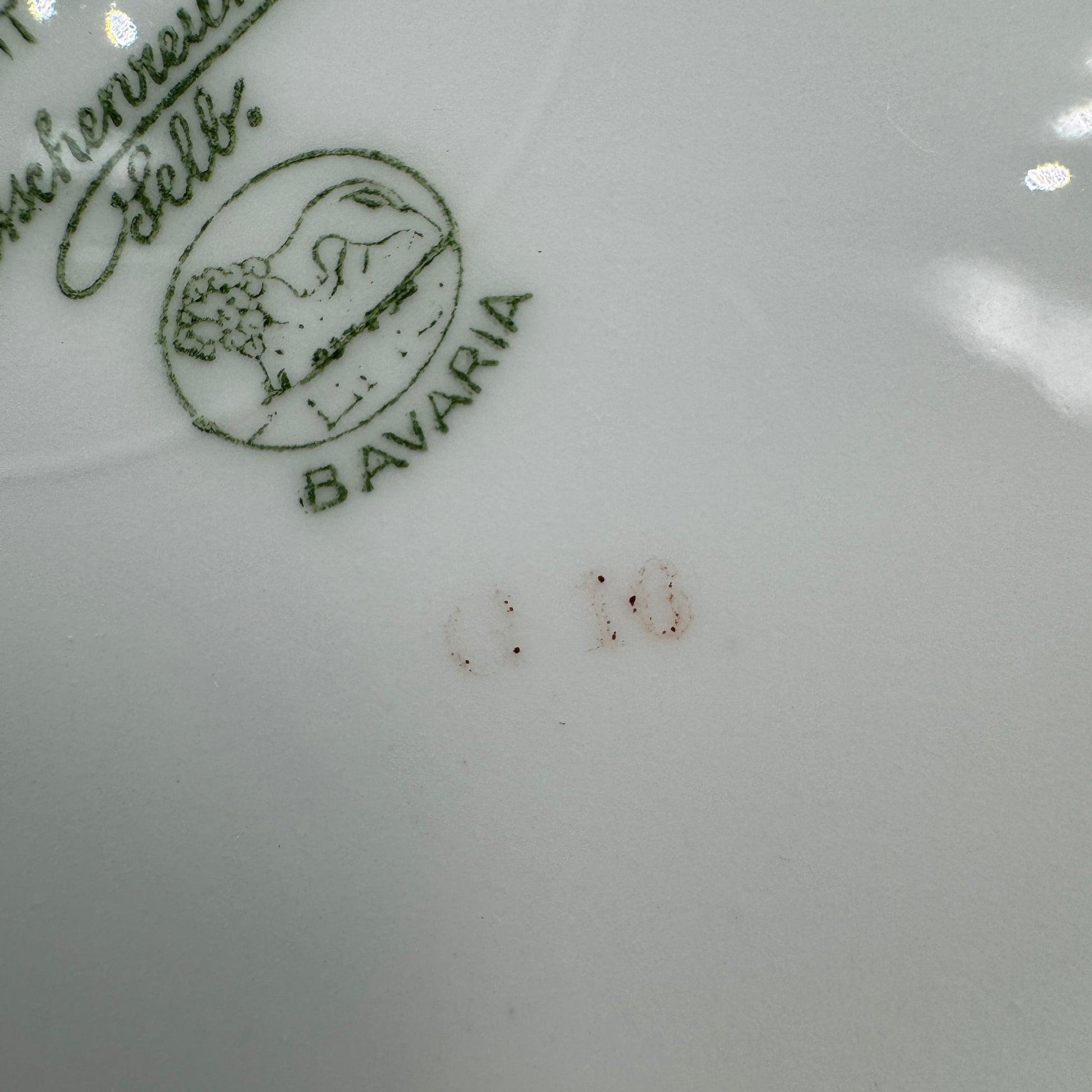 WW2 original artifact – DAF Labor Front Large Soup Bowl by Hutschenreuther Selb – interior page