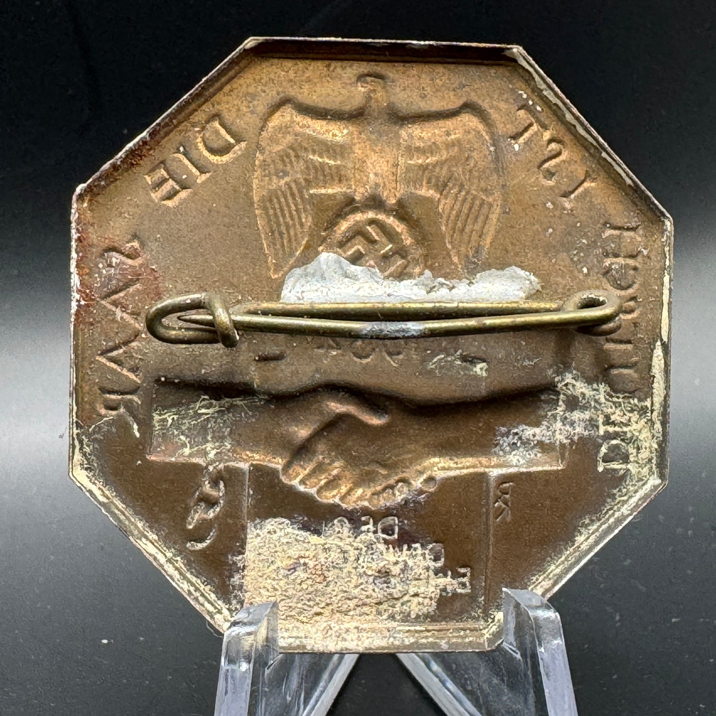 WW2 original artifact – Deutsch ist die Saar 1934 – interior detail