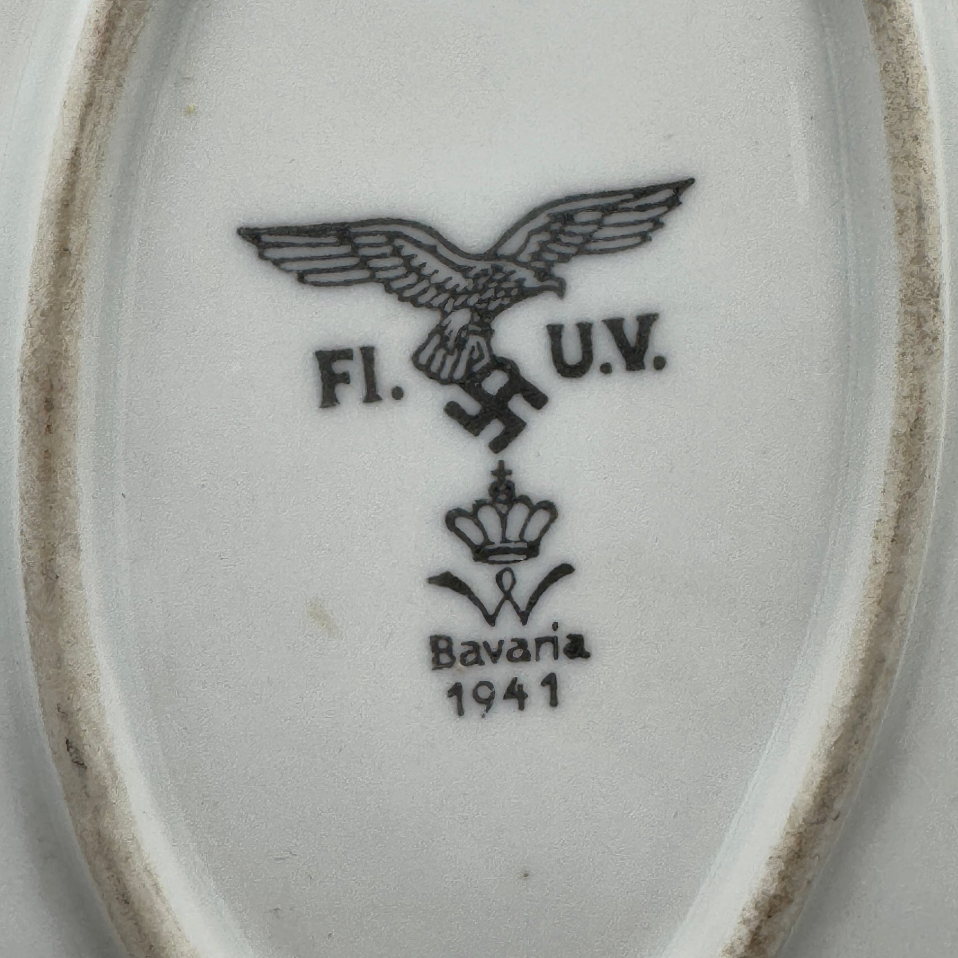 WW2 original artifact – Meat platter Luftwaffe 1941 – interior title page