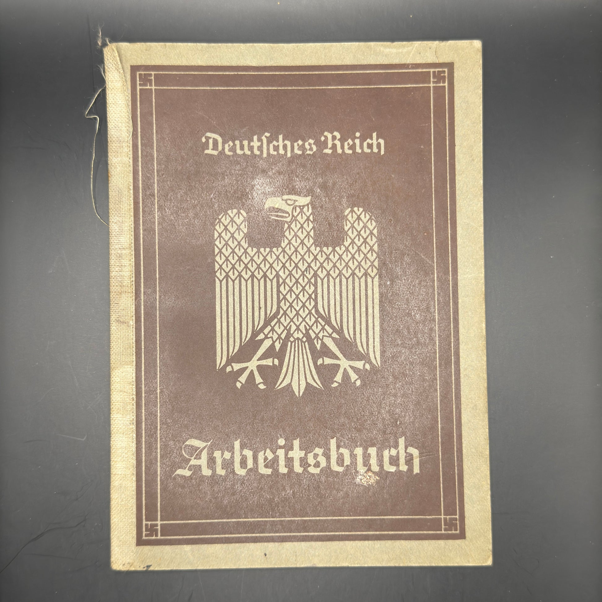 WW2 original artifact – Arbeitsbuch Farmer from Bremen – AxisArtifacts