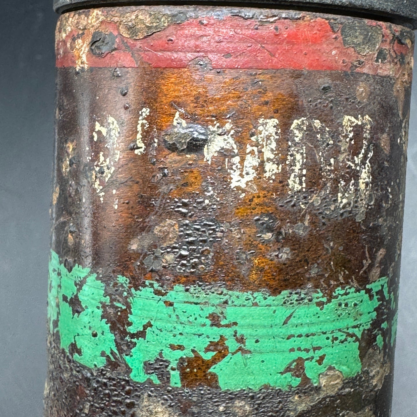 WW2 original artifact – British 2-Inch High-Explosive Mortar Round – interior title page