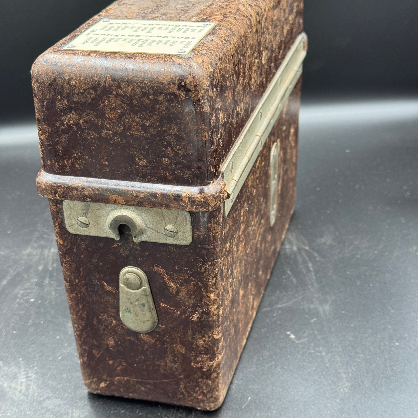 WW2 original artifact – Telephone box bakelite 1943 – interior title page