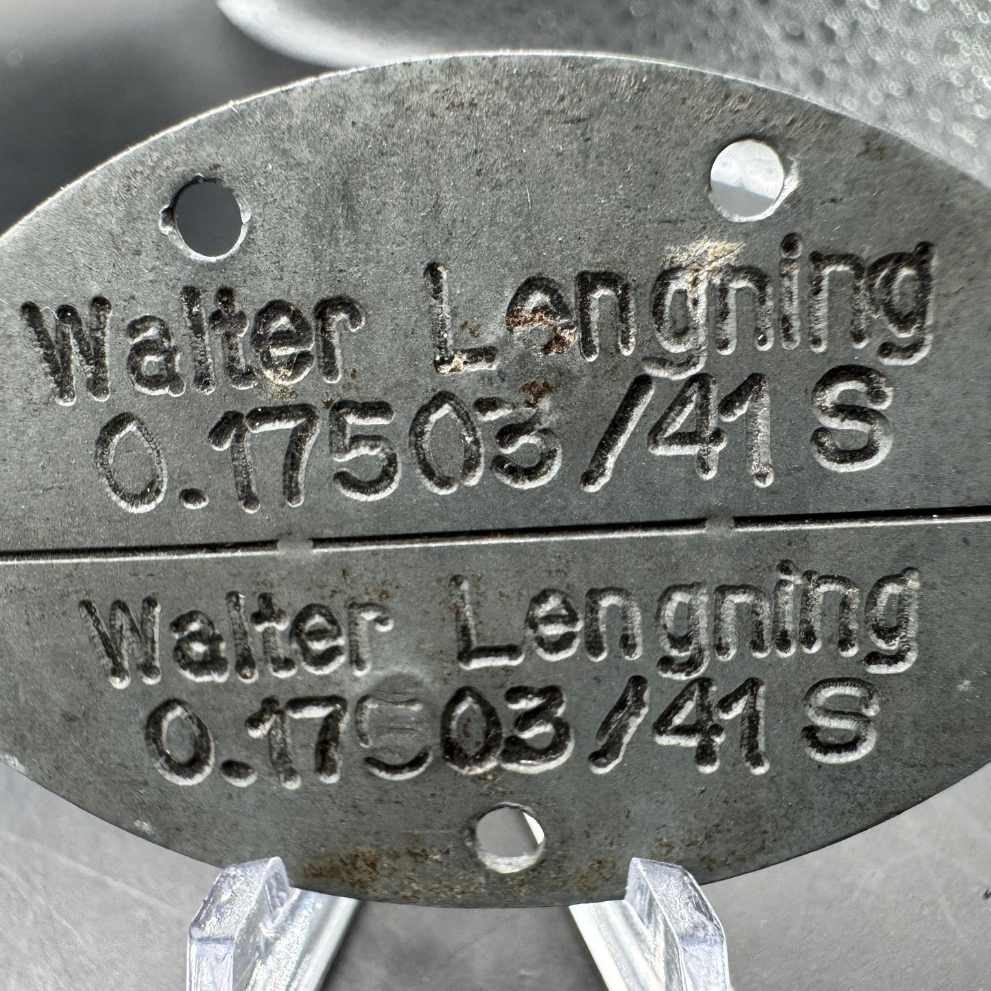 WW2 original artifact – EKM Kriegsmarine 1941 – interior detail