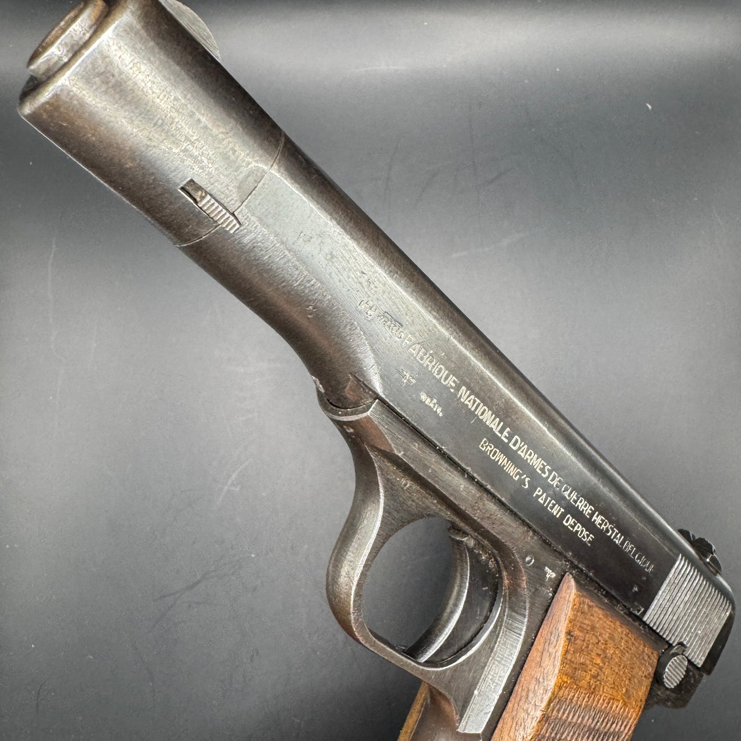 WW2 original artifact – FN Browning 1922 .32 ACP Semi-Auto Pistol – interior page