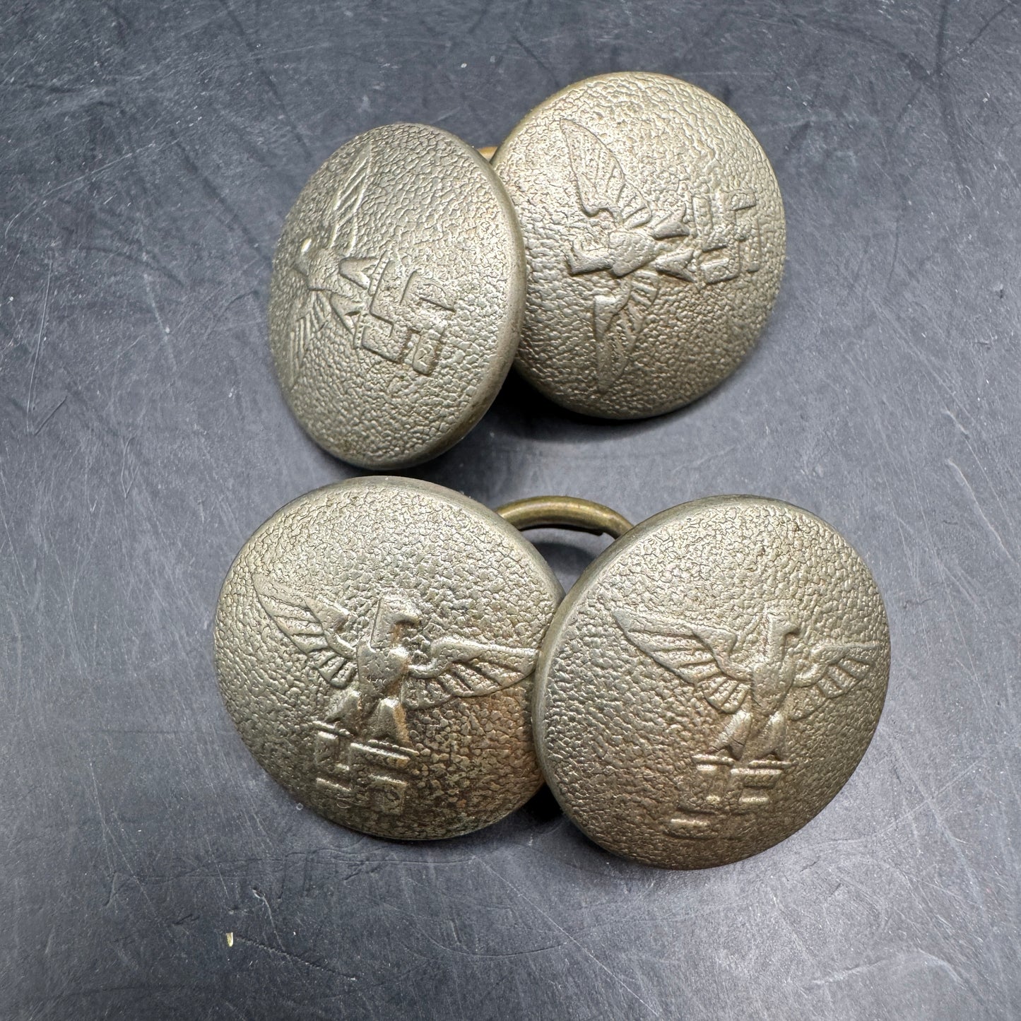 WW2 original artifact – Two pair of NSDAP buttons – AxisArtifacts