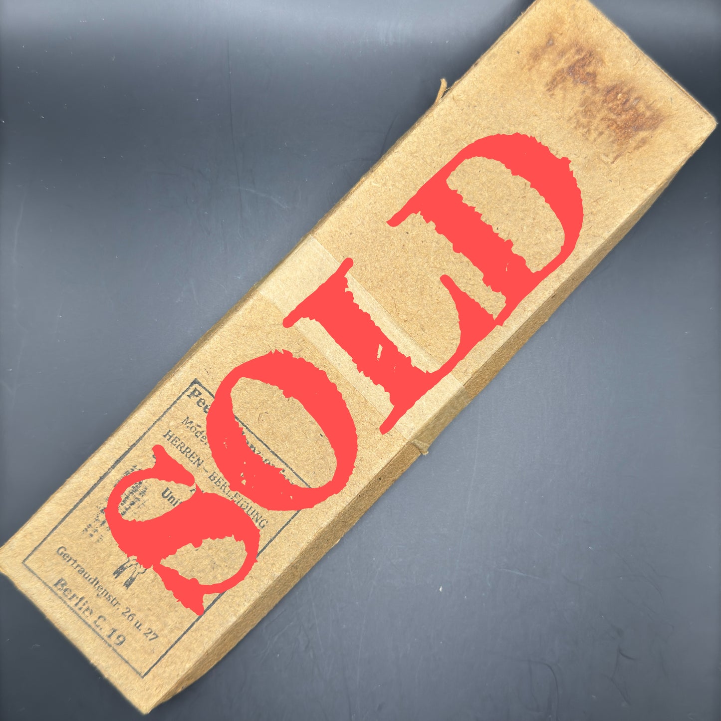 WW2 original artifact – Paper box from Peek & Cloppenburg – AxisArtifacts