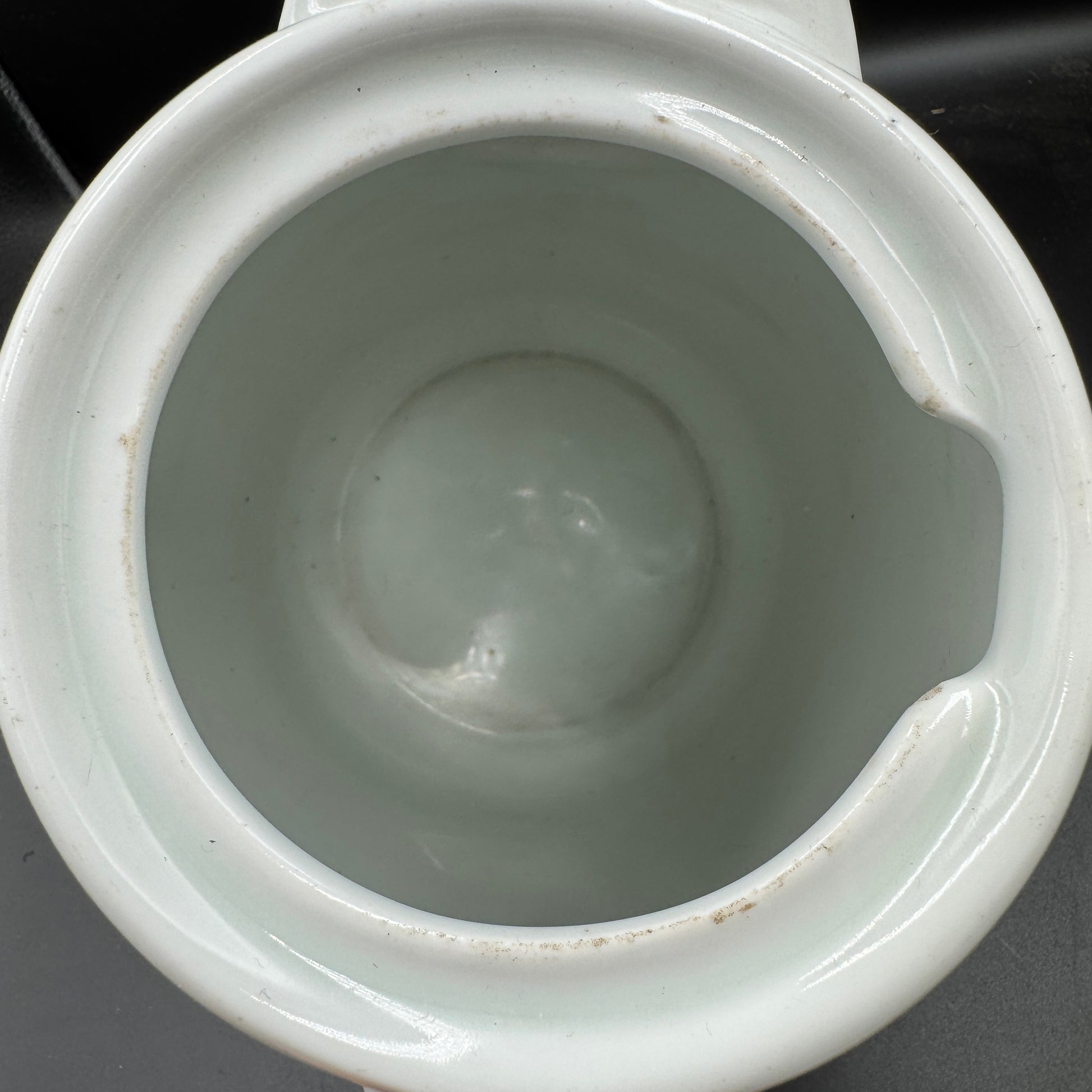 WW2 original artifact – Porcelain coffee pot FLUV Bavaria 1942 – interior page