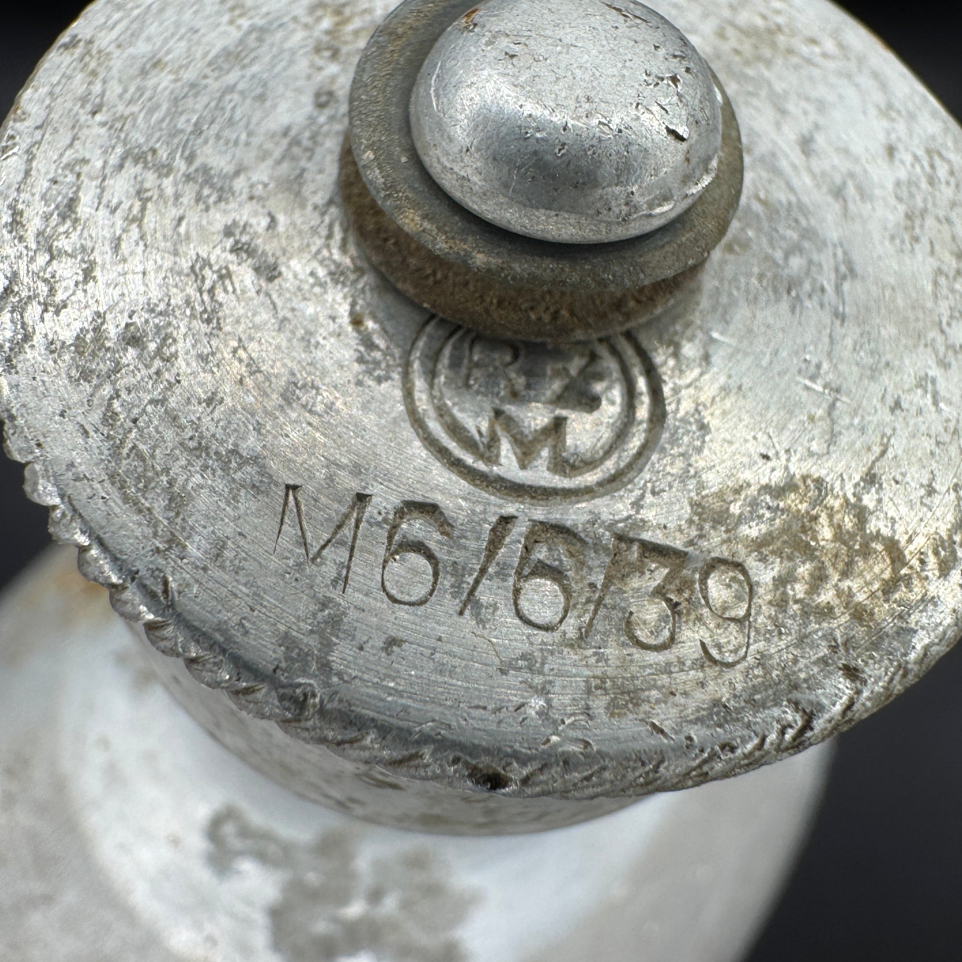 WW2 original artifact – German canteen 1939 with matching cap – interior title page