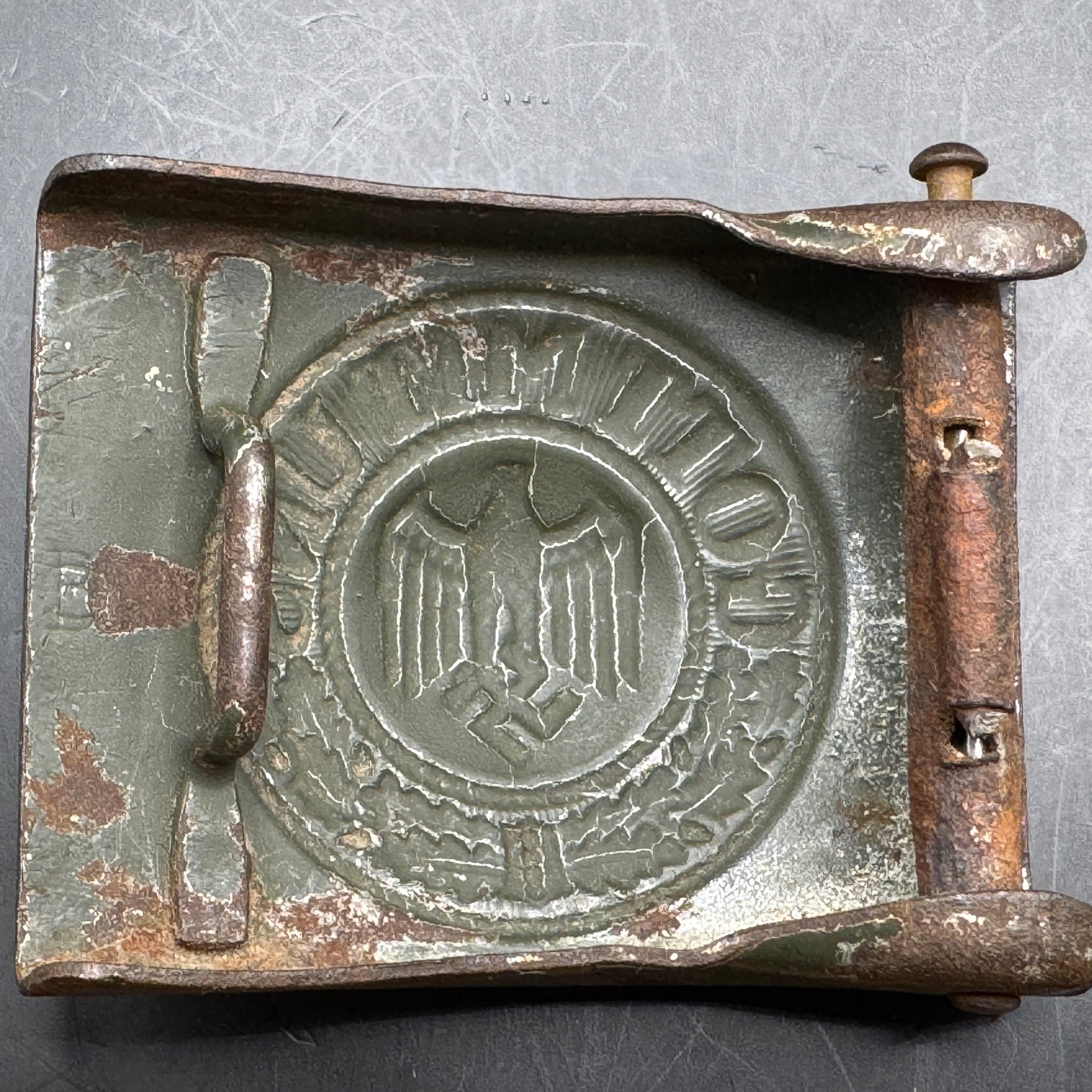 WW2 original artifact – Wehrmacht buckle Gustav Brehmer – interior page