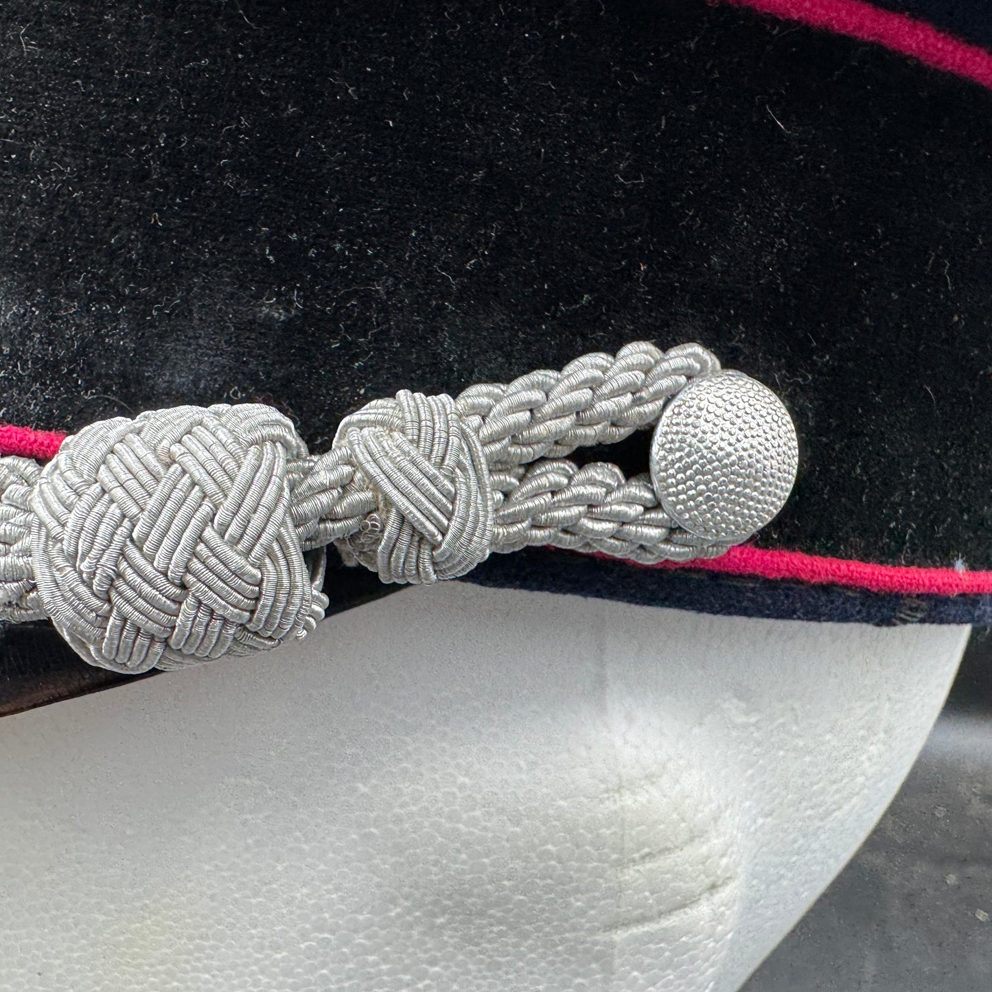 WW2 original artifact – Visor Cap for Officer from Feuerschutzpolizei – interior page