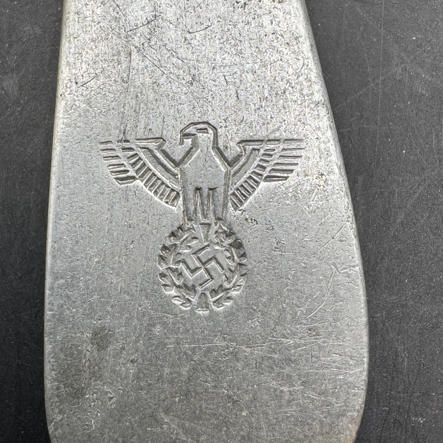 WW2 original artifact – Wehrmacht Aluminium Tea Spoon 1940 – interior title page