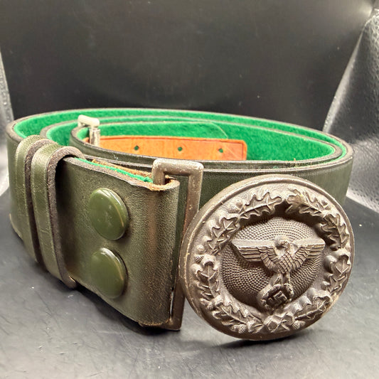 WW2 original artifact – Koppelschloss des Amtsvorstehers der deutschen Forstwirtschaft des 3. Reiches – AxisArtifacts