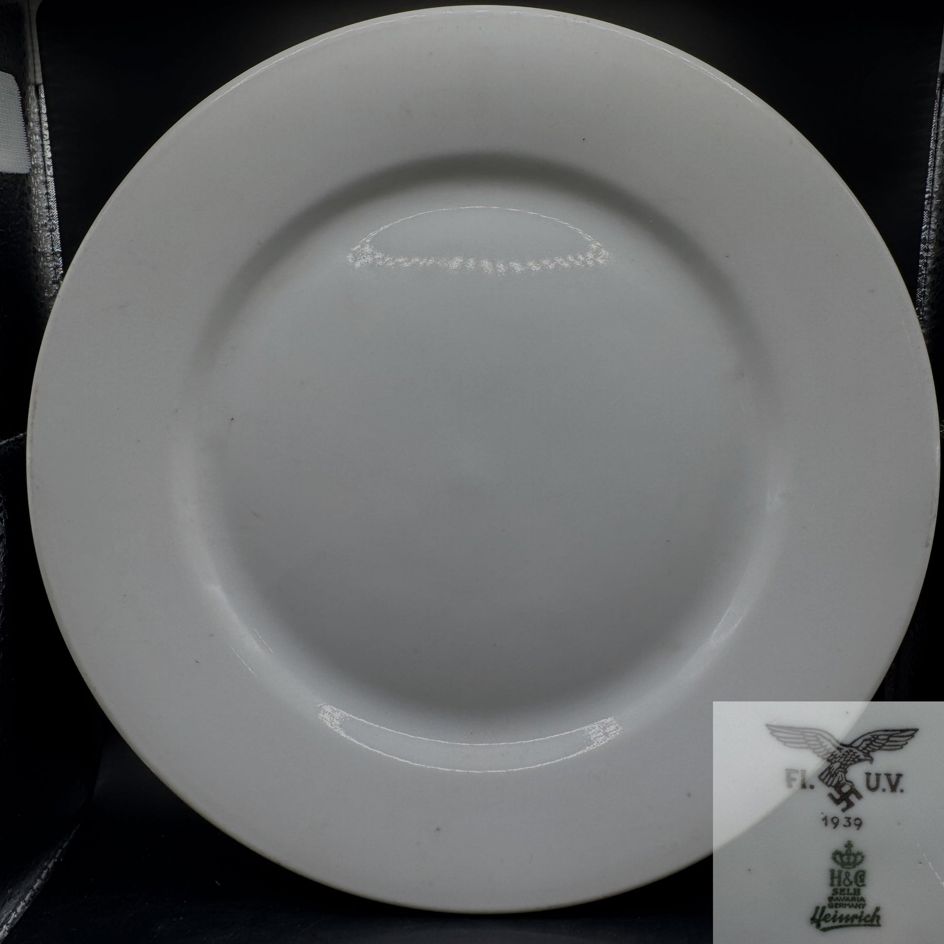 WW2 original artifact – Luftwaffe dinner plate 1939 Heinrich – AxisArtifacts