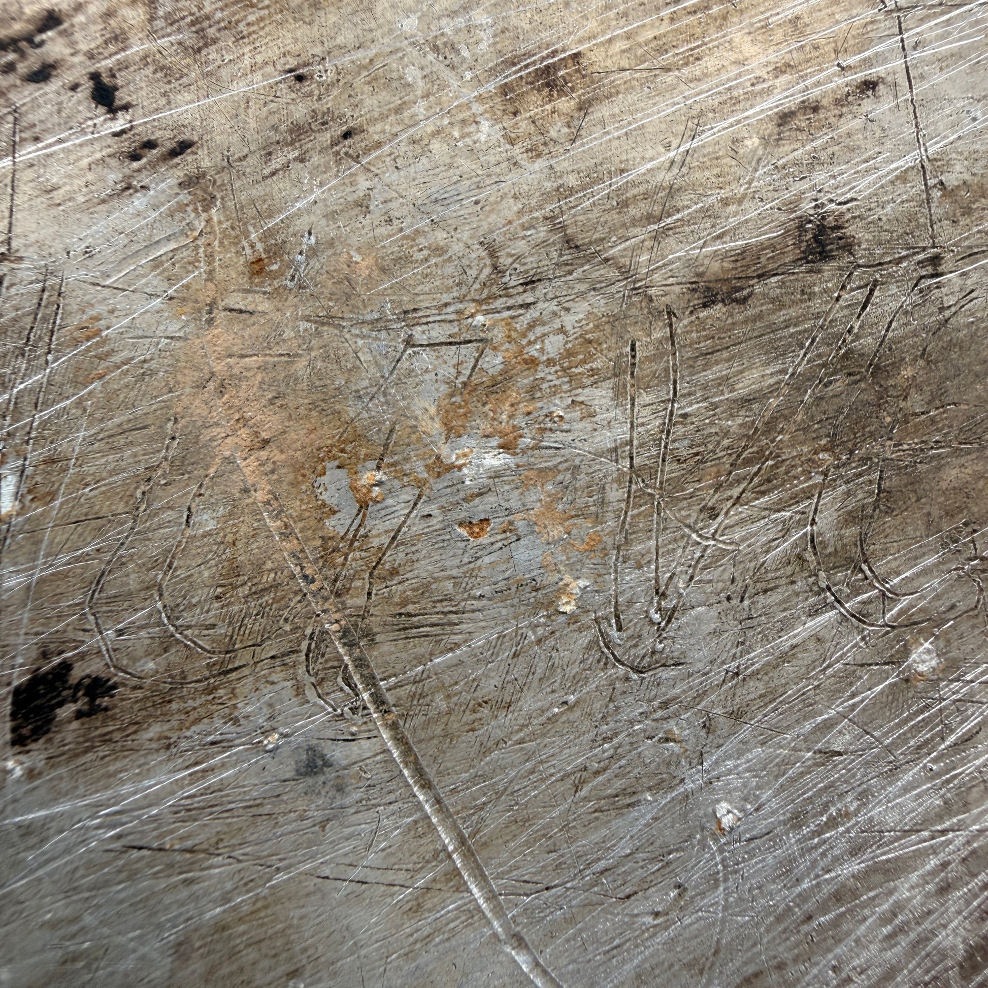 WW2 original artifact – German messkit lid with inscription"Huvers" – interior page