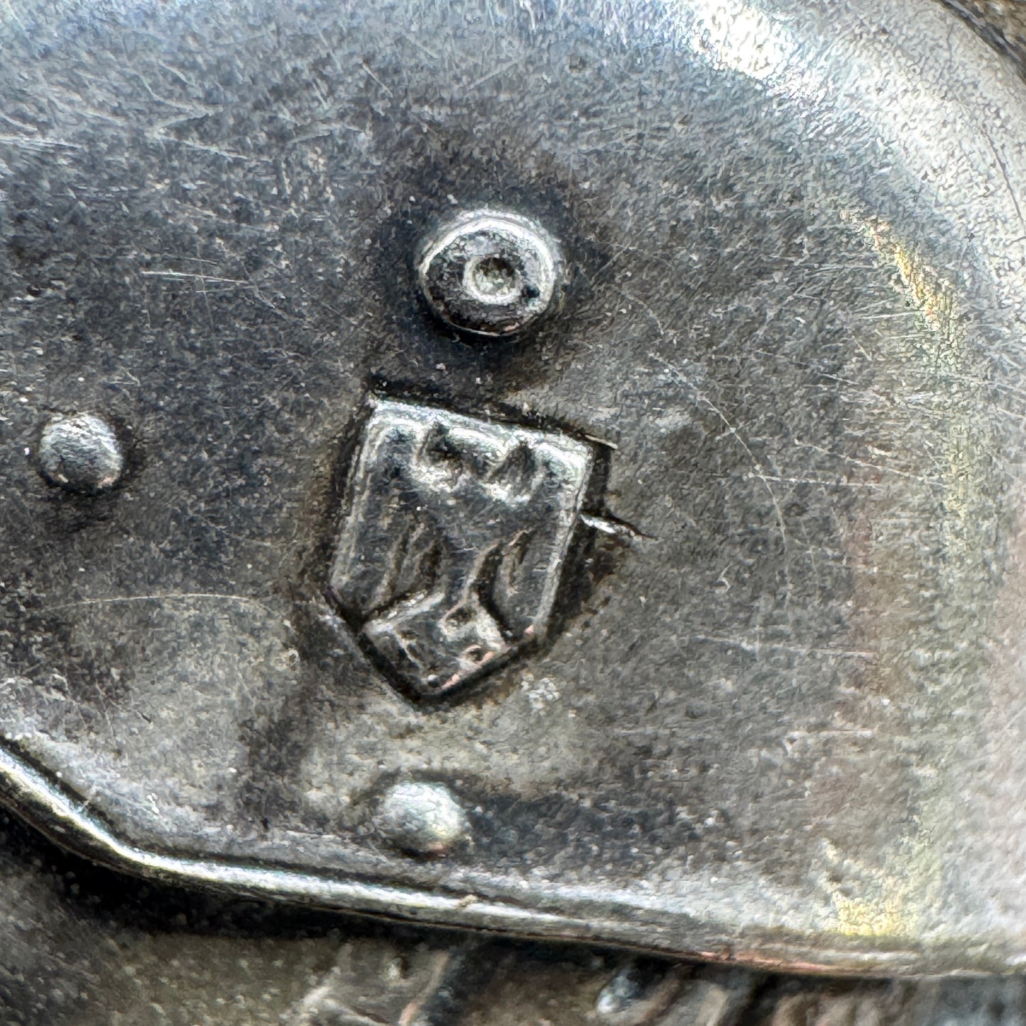 WW2 original artifact – German Silver-Plated Photo Box – 122nd Infantry Regiment (INF RGT 122) – interior page