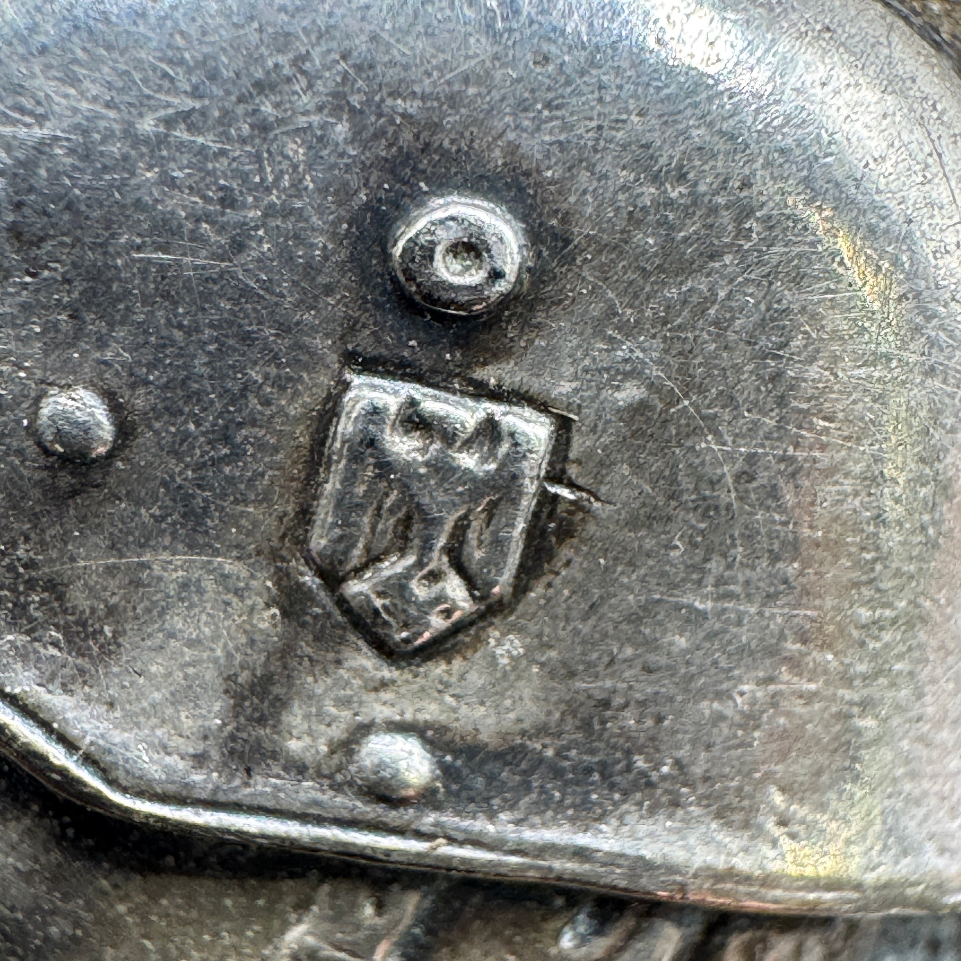 WW2 original artifact – German Silver-Plated Photo Box – 122nd Infantry Regiment (INF RGT 122) – interior page