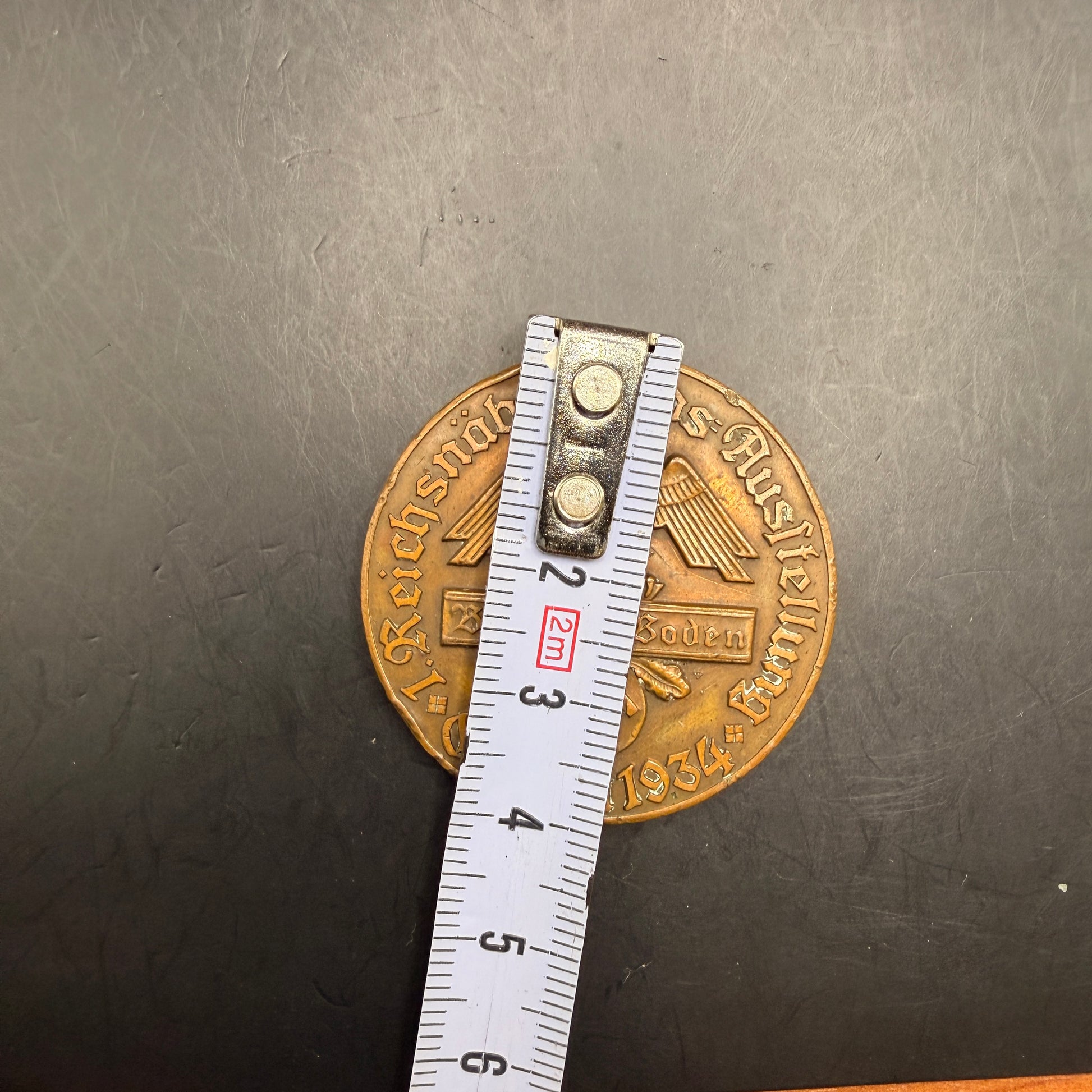 WW2 original artifact – Blut und Boden Erfurt 1934 Butter 38mm – interior page