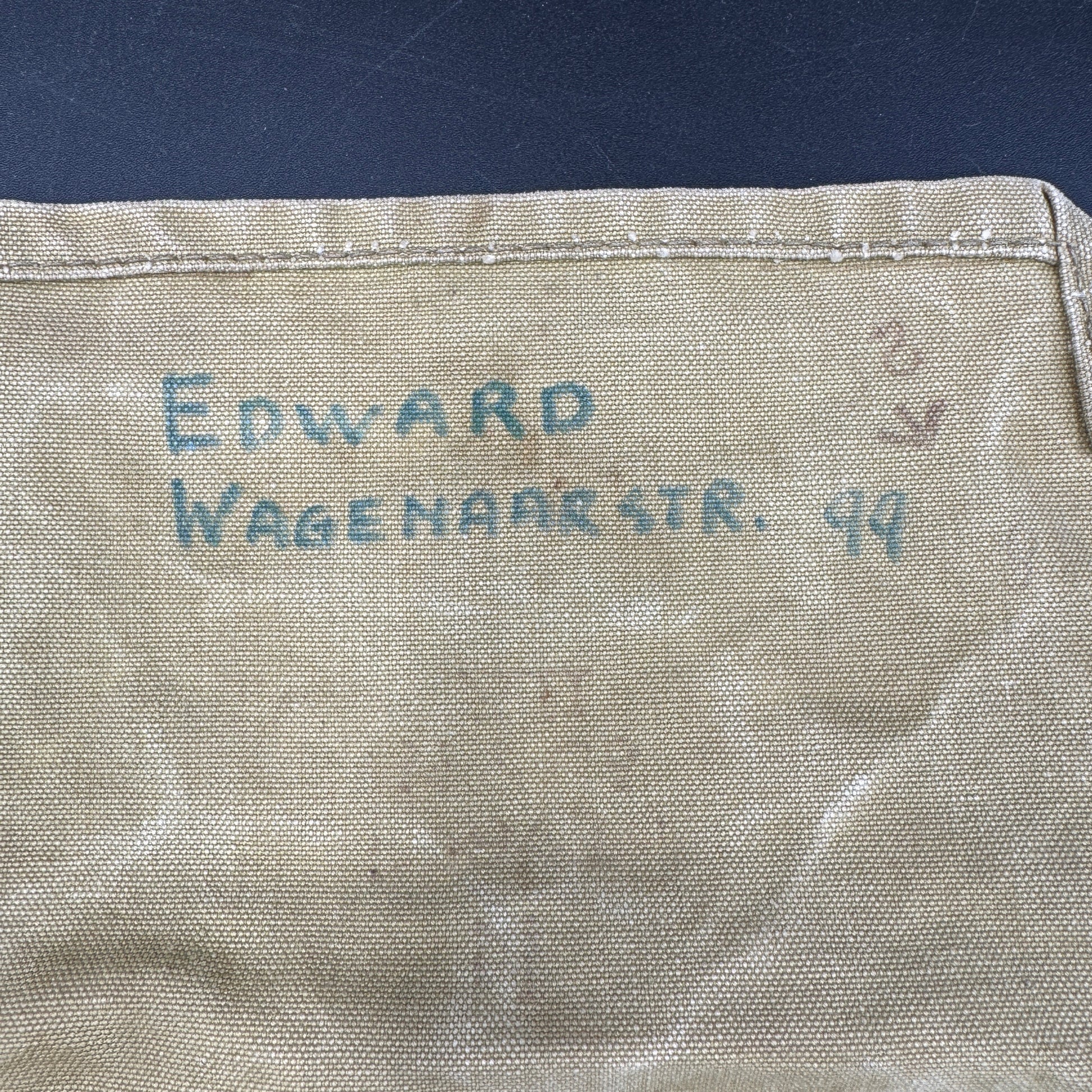 WW2 original artifact – British gas mask 1943 – interior page