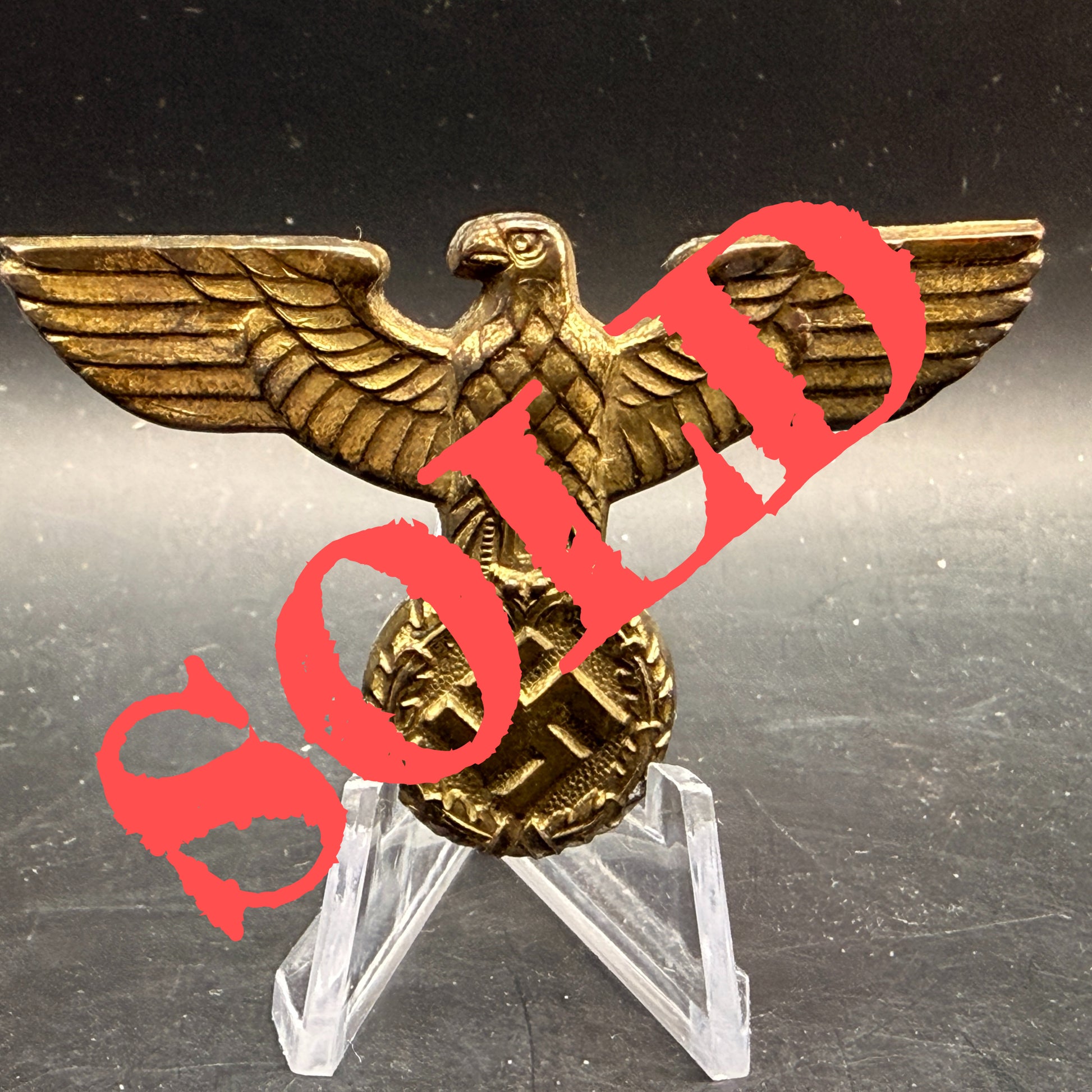 WW2 original artifact – NSDAP Cap Eagle RZM M1/45 Friedrich Linden – AxisArtifacts