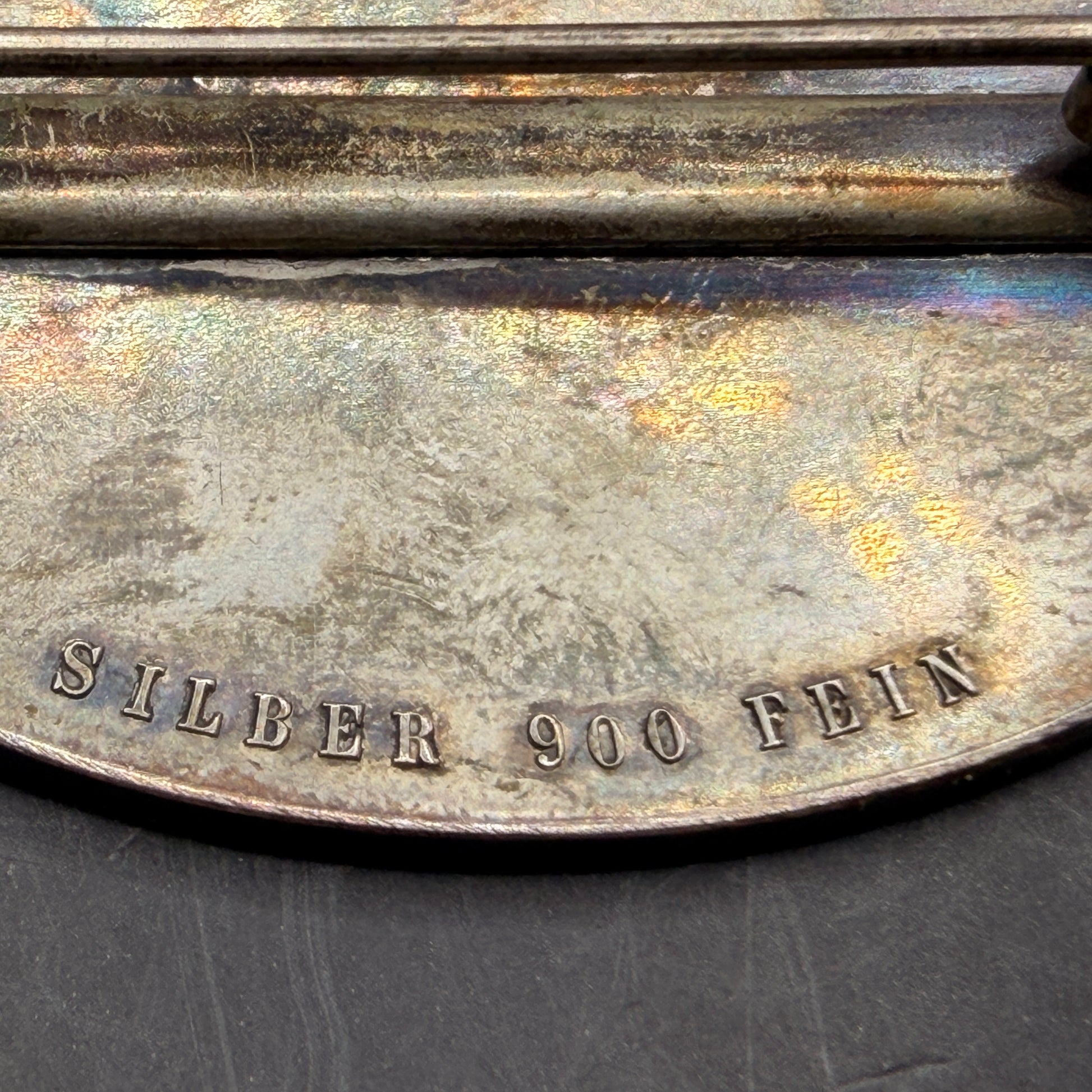 WW2 original artifact – Rare WWII German Silver Medal Für Verdienste um das Feuerlöschwesen – interior page