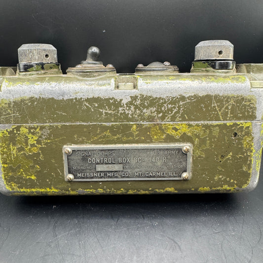 WW2 original artifact – WW2 US Mine Sweeper Control Box BC-1140H – interior detail