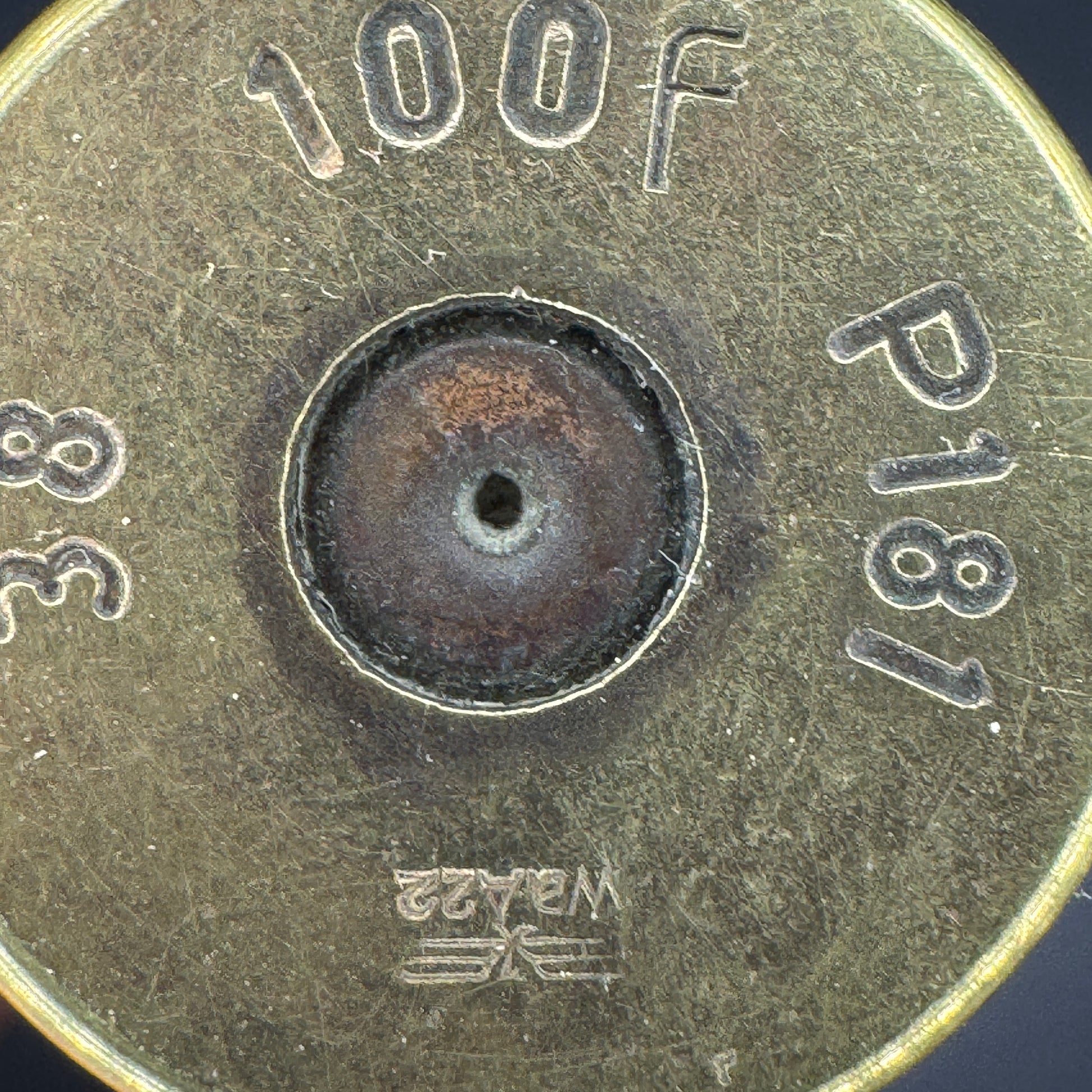 WW2 original artifact – 20mm FLAK High-Explosive Round with Dissected Tracer – interior page
