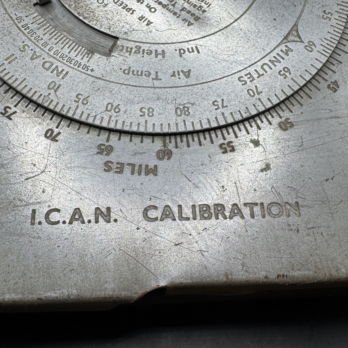 WW2 original artifact – British WW2 RAF Navigation Computor MK III D – interior title page