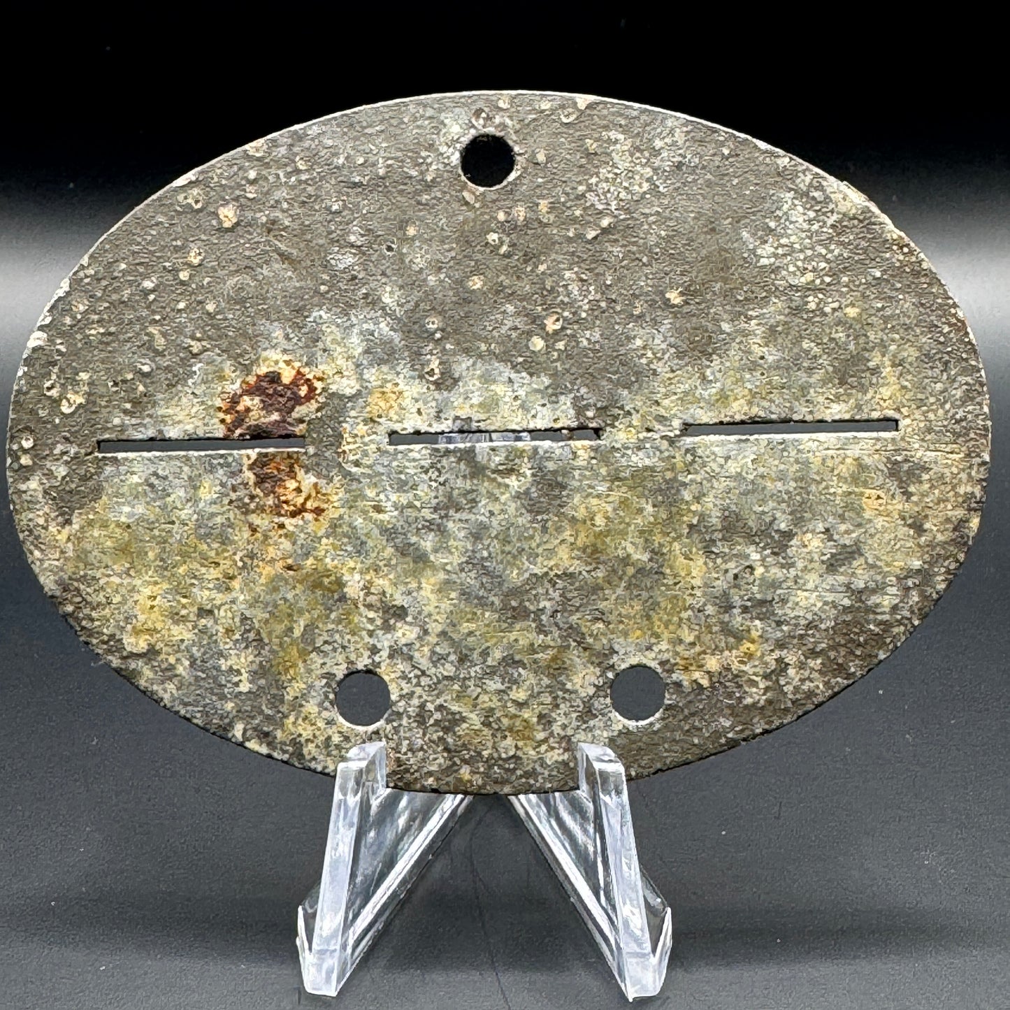 WW2 original artifact – Erkenungsmarke RAD – interior detail