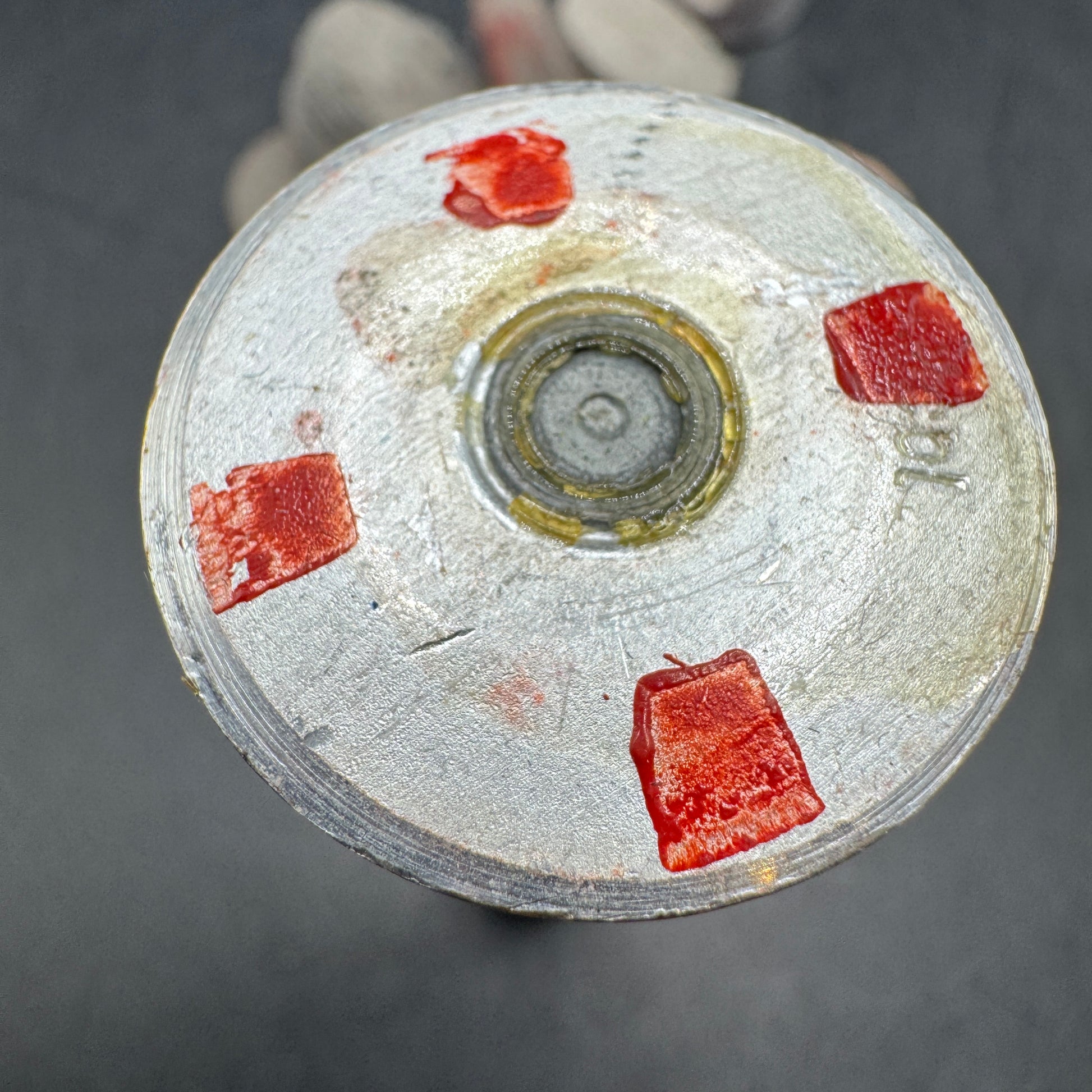 WW2 original artifact – Signalpatrone Rot 1944 inert – interior page