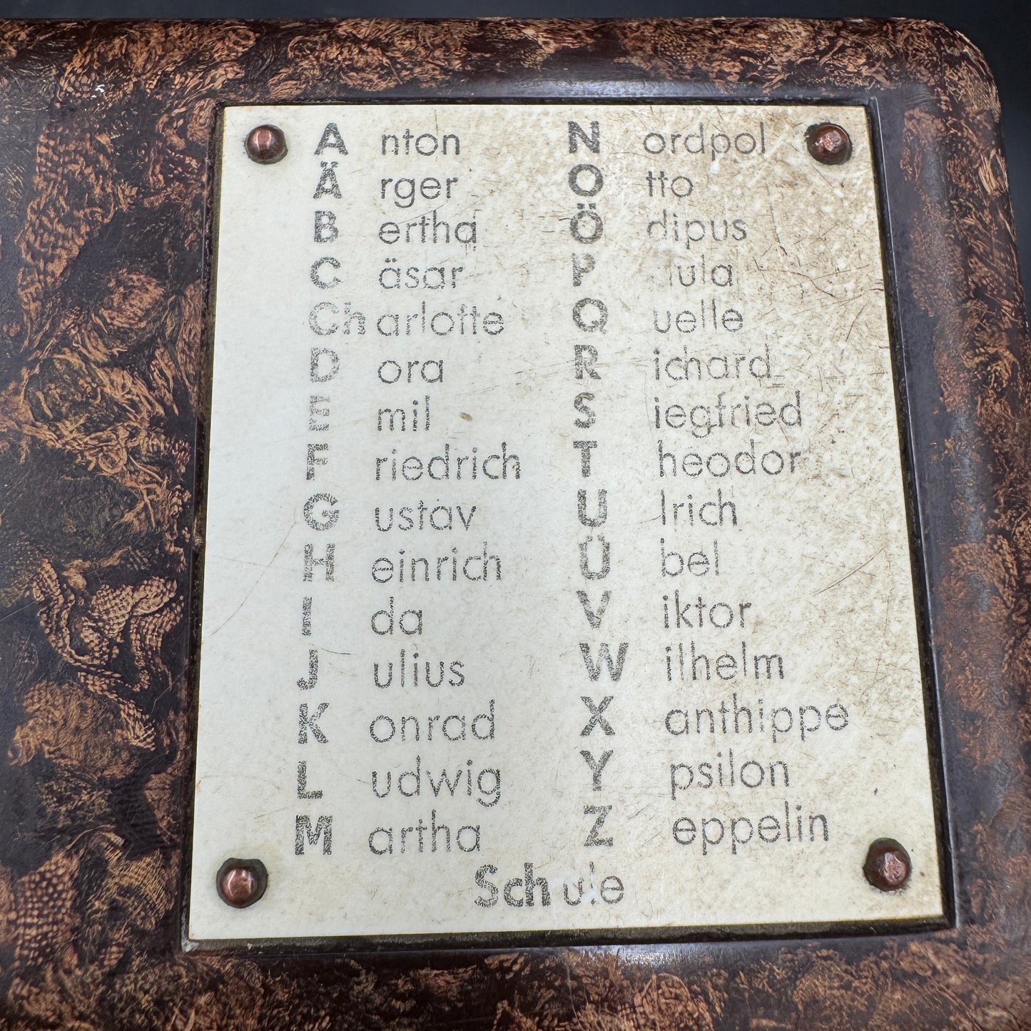 WW2 original artifact – German Field Telephone (FF33) by DTW – interior detail