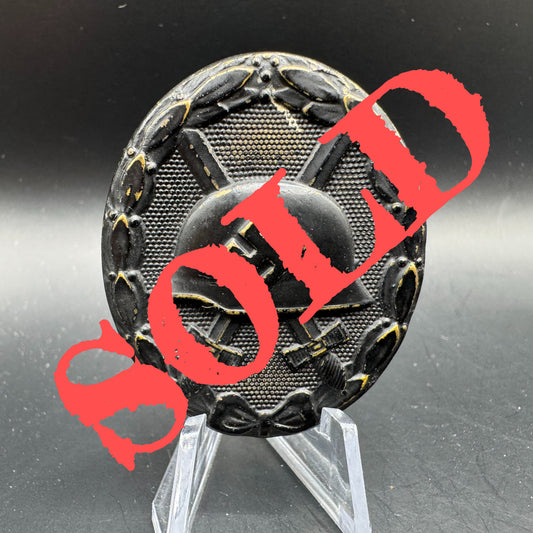 WW2 original artifact – Verwundeten Abzeichen Black – AxisArtifacts