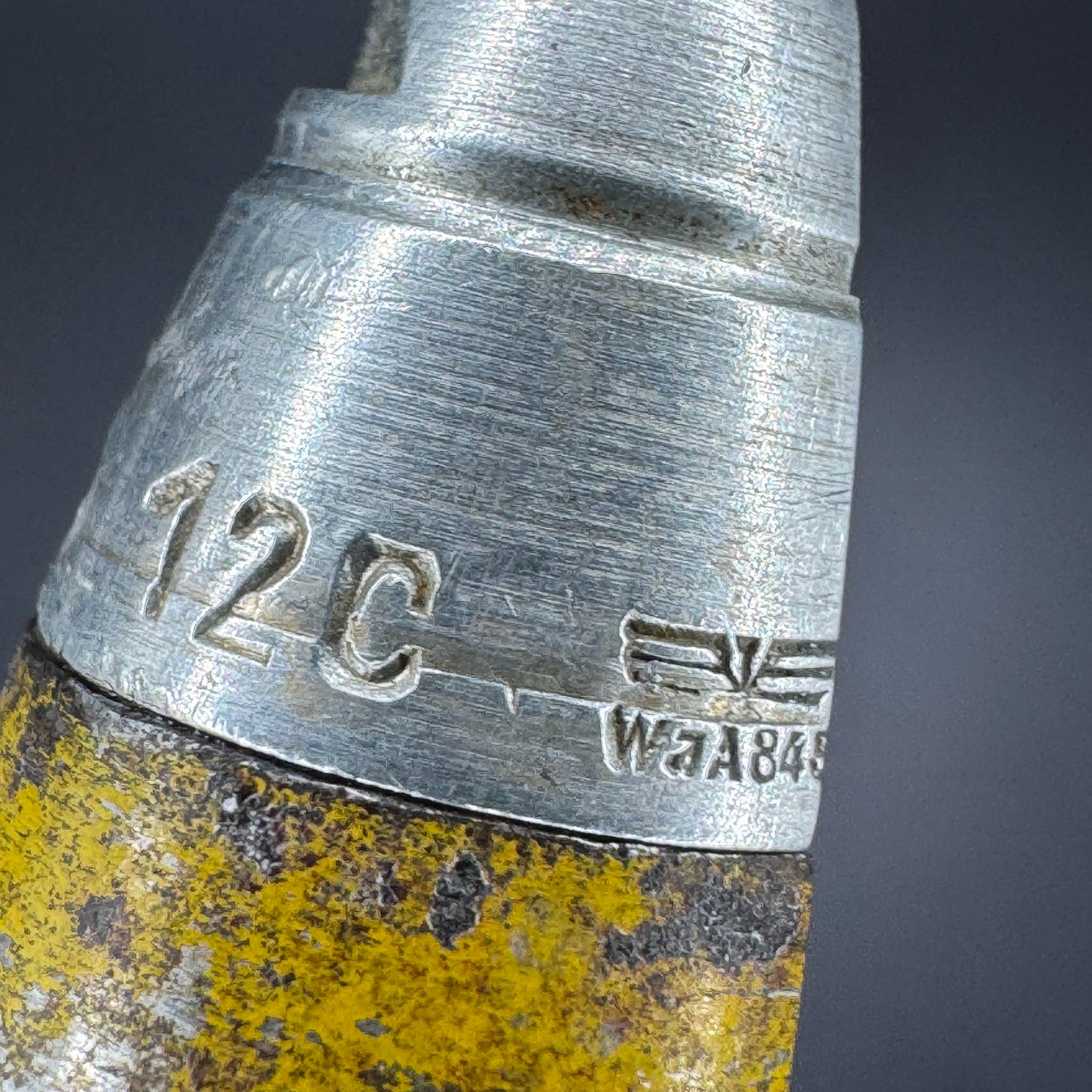 WW2 original artifact – 20mm FLAK High-Explosive Round with Dissected Tracer – interior page