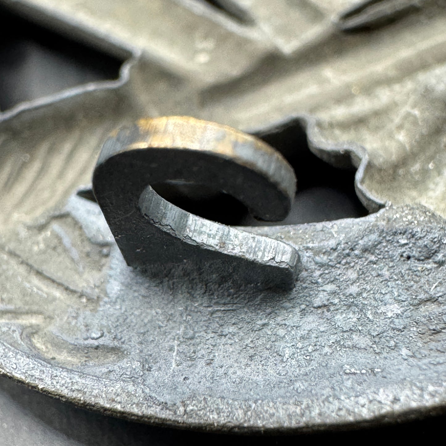 WW2 original artifact – GENERAL ASSAULT BADGE HOLLOW OTTO SCHICKLE – interior page