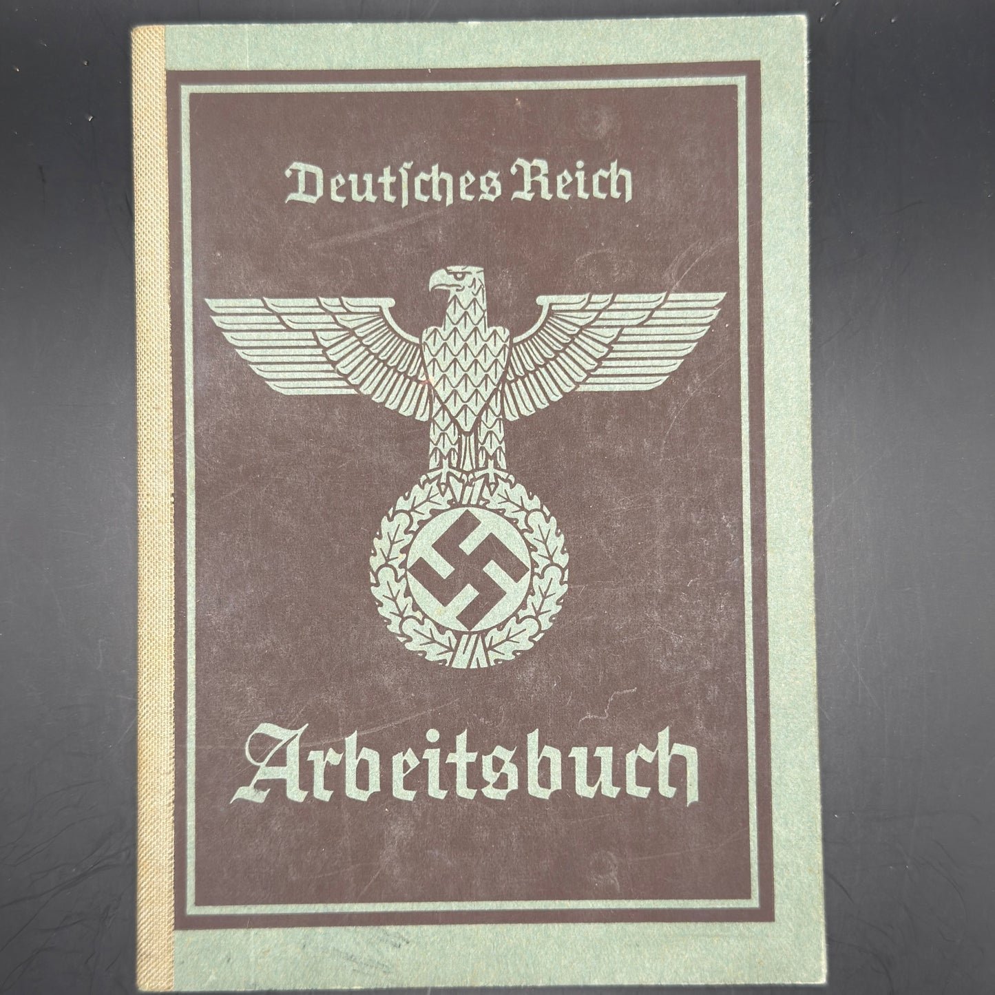 WW2 original artifact – Two times Arbeitsbuch from married couple – interior page