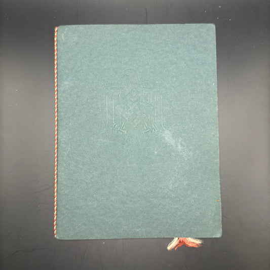 WW2 original artifact – German NSRL Sports Certificate – interior detail