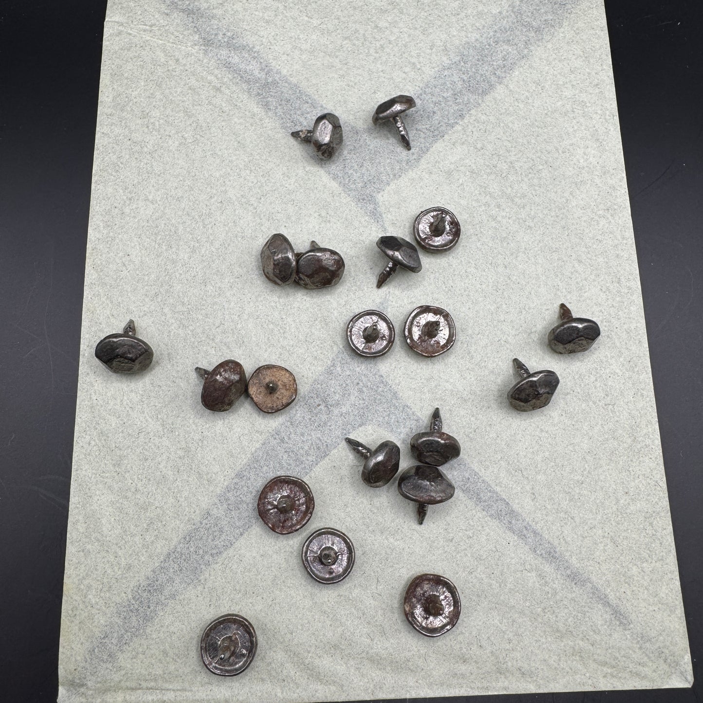 WW2 original artifact – German boots ww2 period steel nails 20 pcs – interior title page