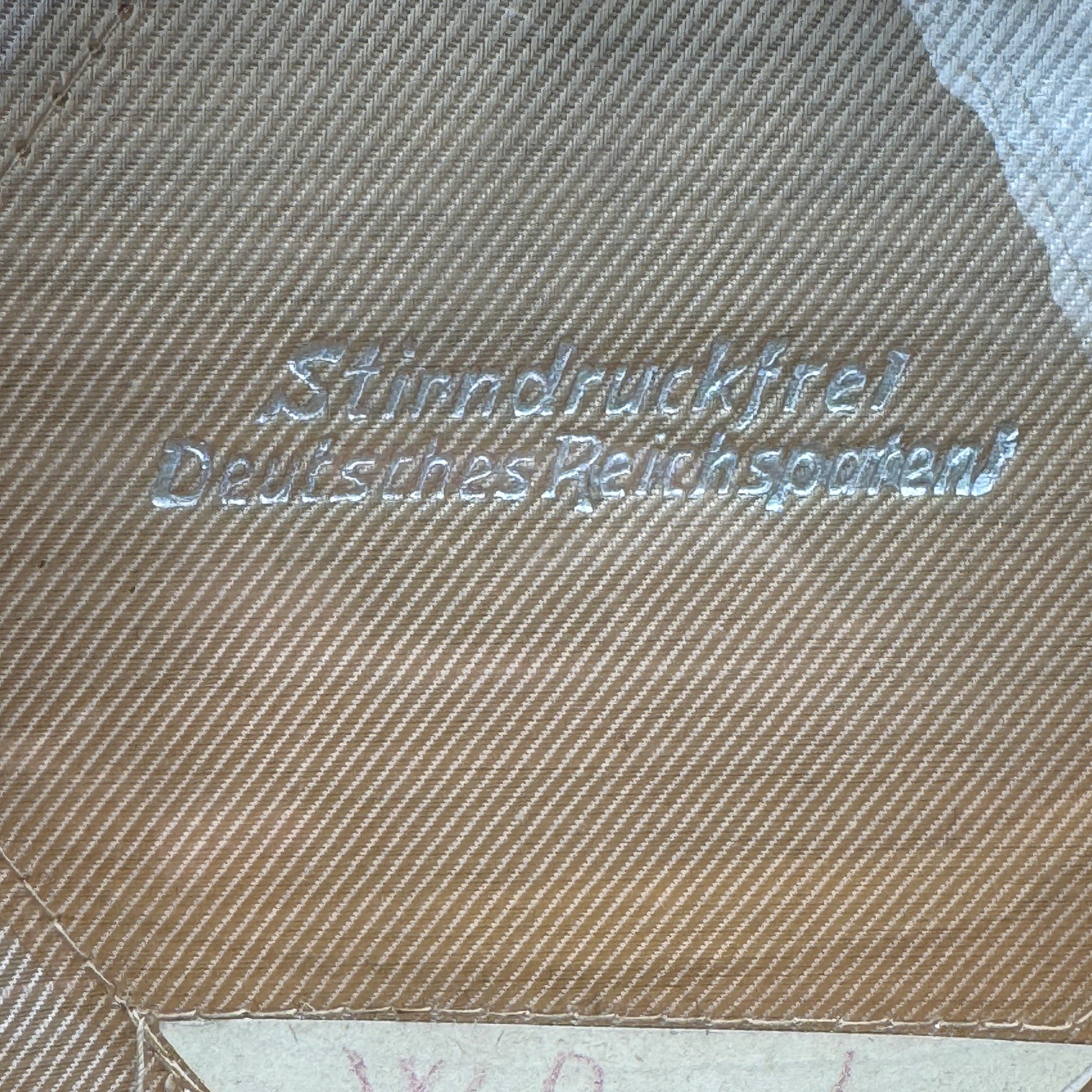 WW2 original artifact – Feuerschutzpolizei (Fire police) EM/NCO visor cap – interior page