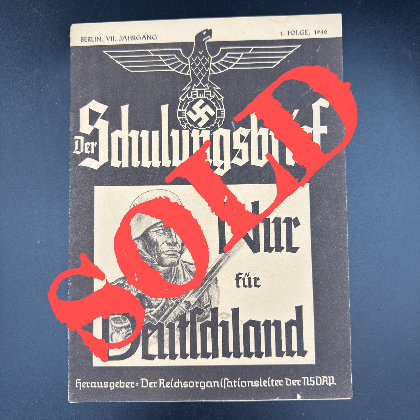 WW2 original artifact – Der Schulungsbrief nr 1. 1940 – AxisArtifacts